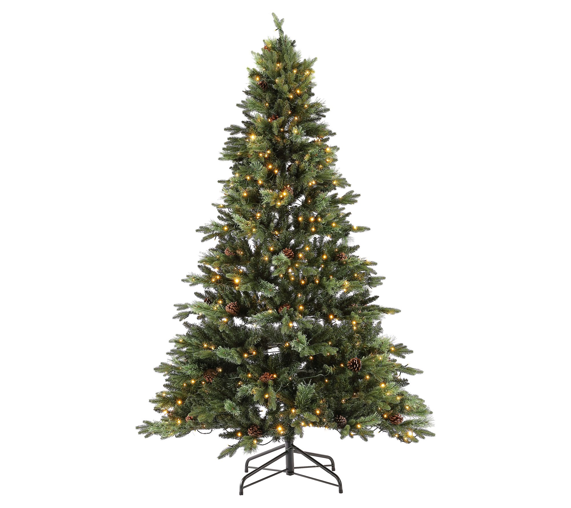 Safavieh 7.5 Ft Pre-Lit Faux Pine Christmas Tree