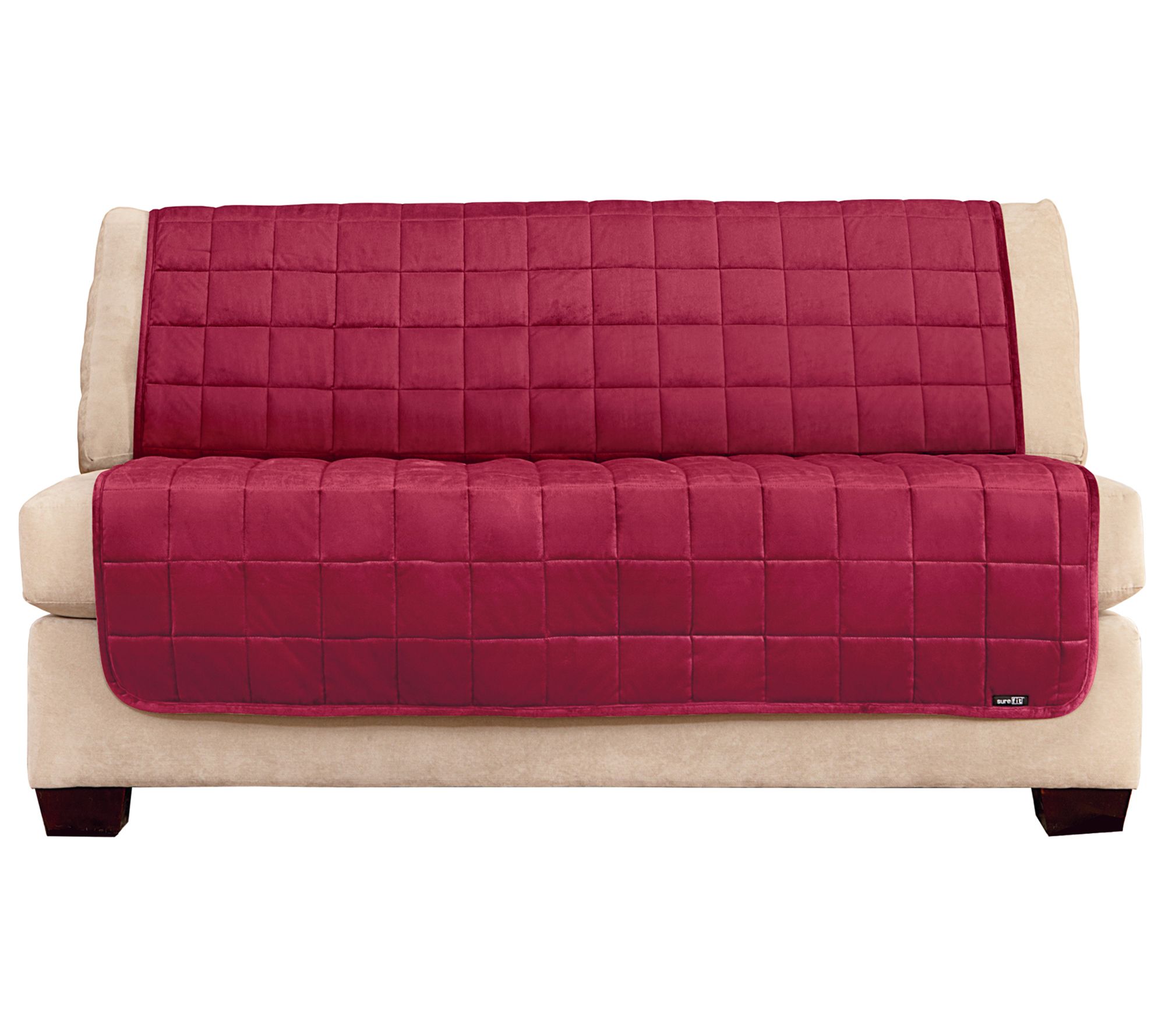 SureFit Deluxe Pet Armless Loveseat Furniture Cover