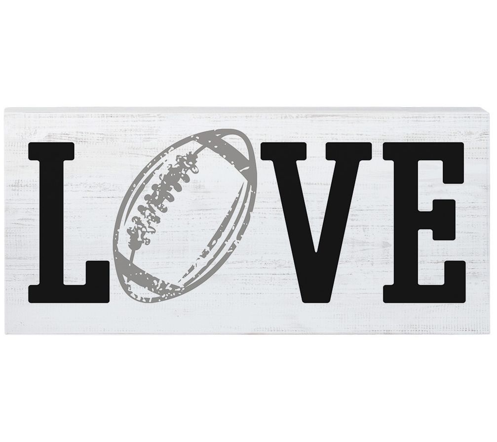 Sincere Surroundings. 12" Love Football InspireBoard
