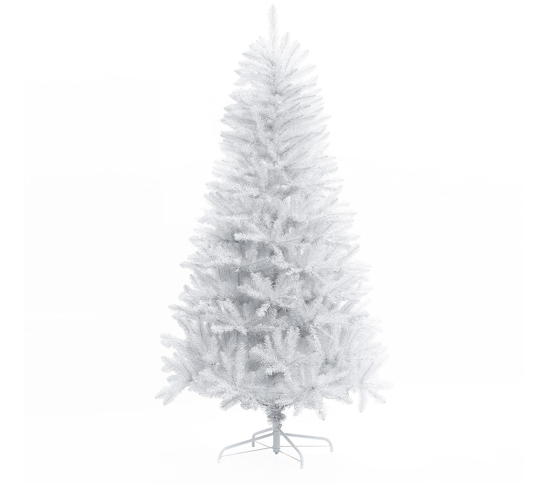 Northlight 7.5' Pre-Lit Iridescent White Alaskan Pine Artificial Christmas  Tree - Clear Lights