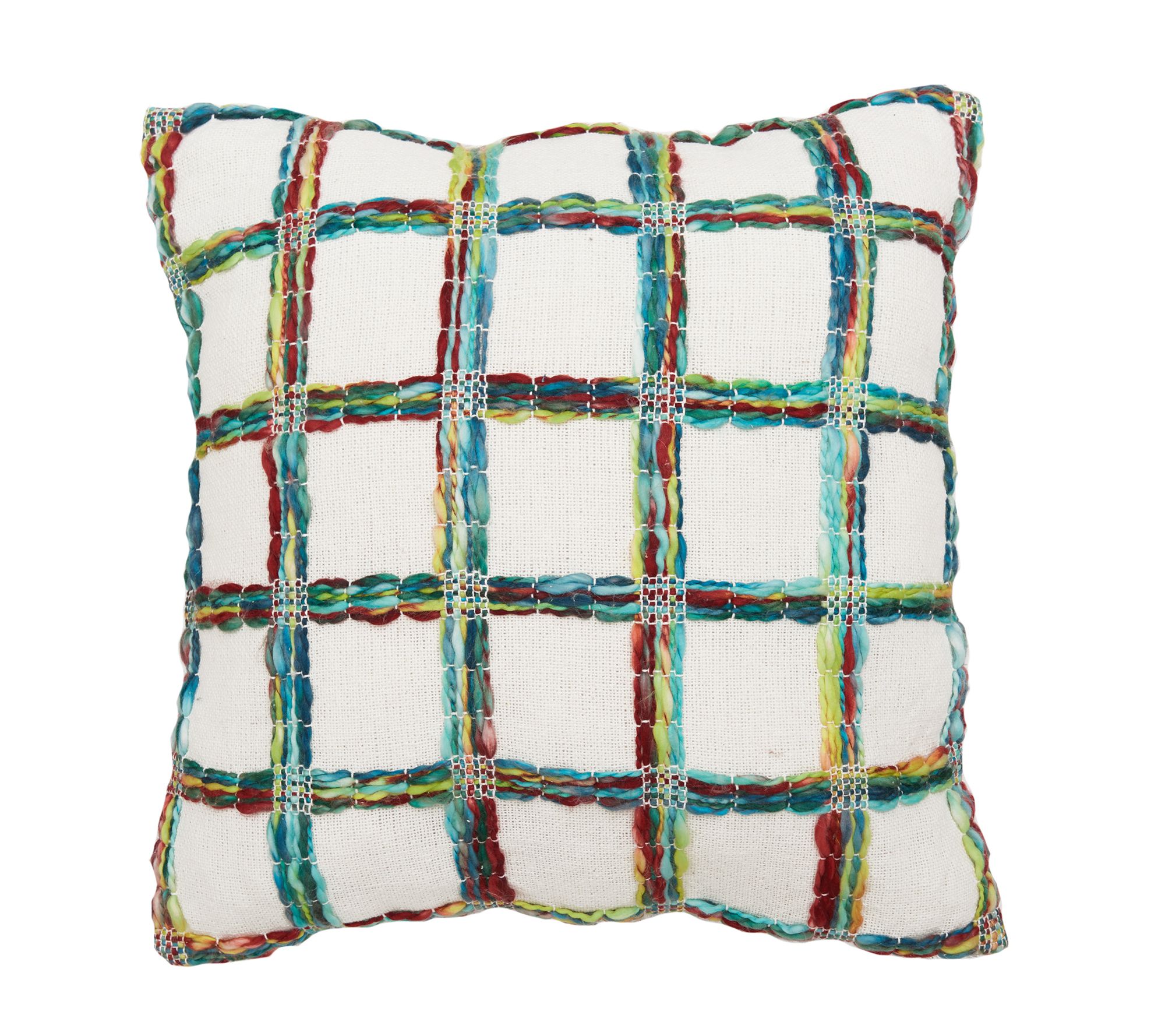 Mimi Winter Woven Throw Pillow by Valerie