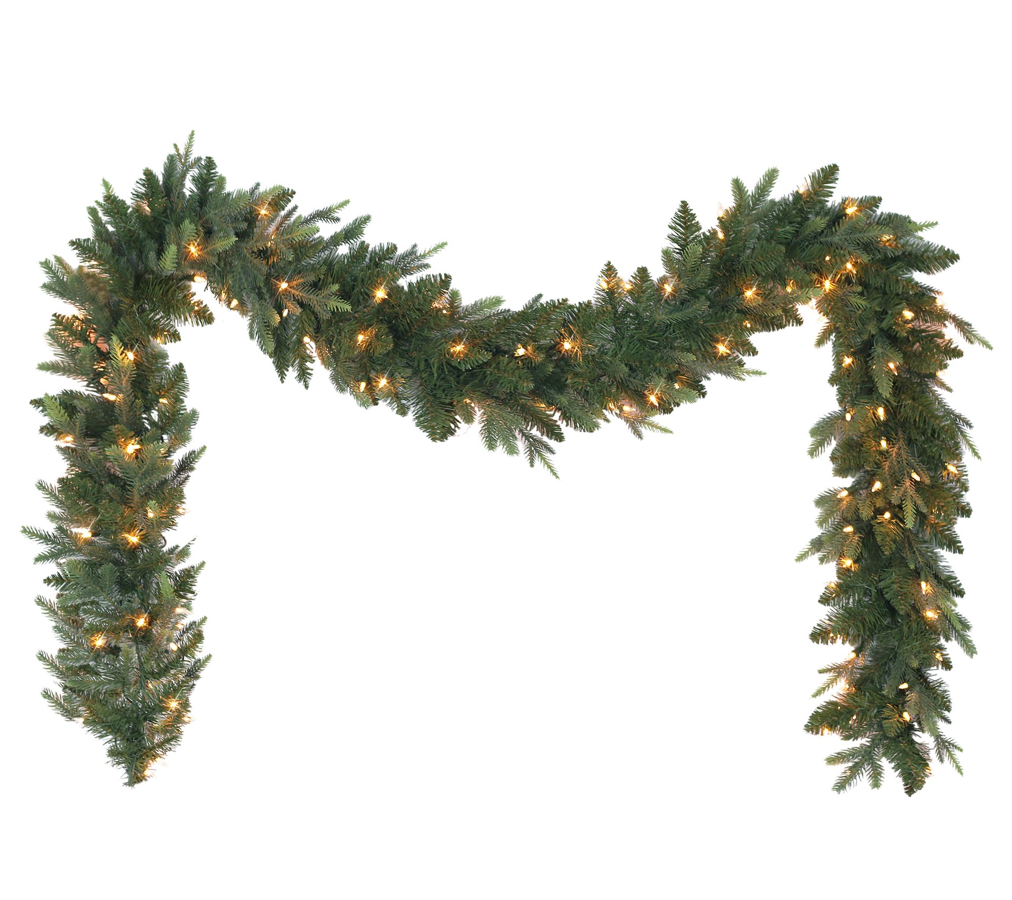Puleo 9' x 10" Pre-Lit Balsam Fir Garland
