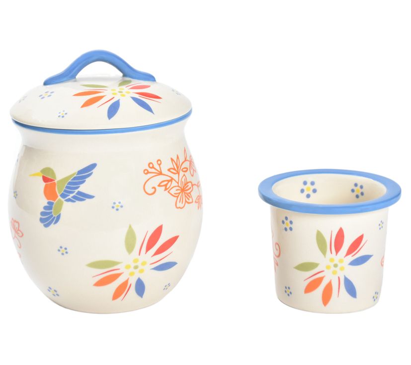 Temp-tations Seasonal Ceramic Dip Chiller with Lid