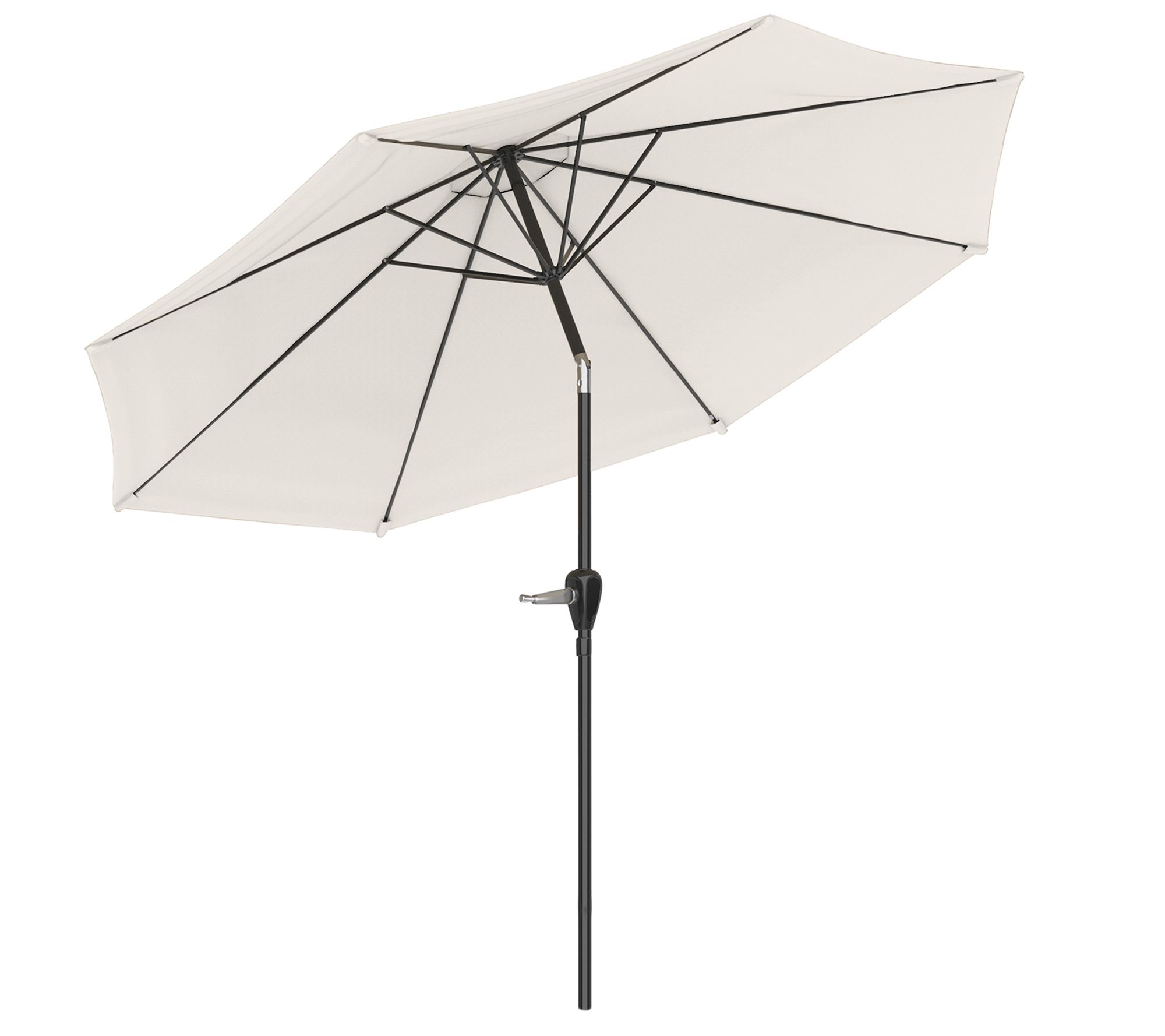 Pure Garden 10' Easy Crank Outdoor Patio Umbrella Auto Tilt