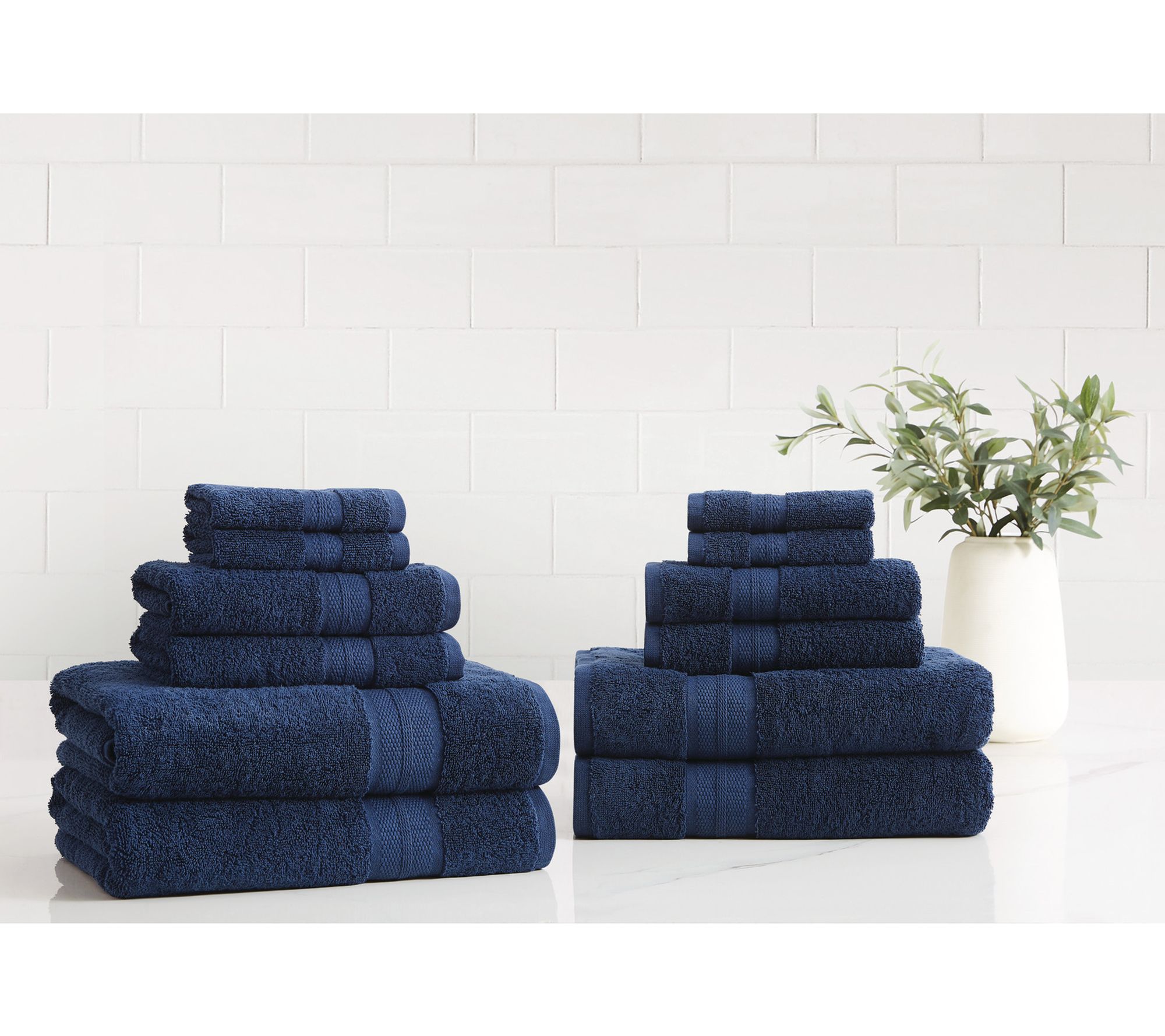 London Fog Signature Solid 12 Piece Towel Set