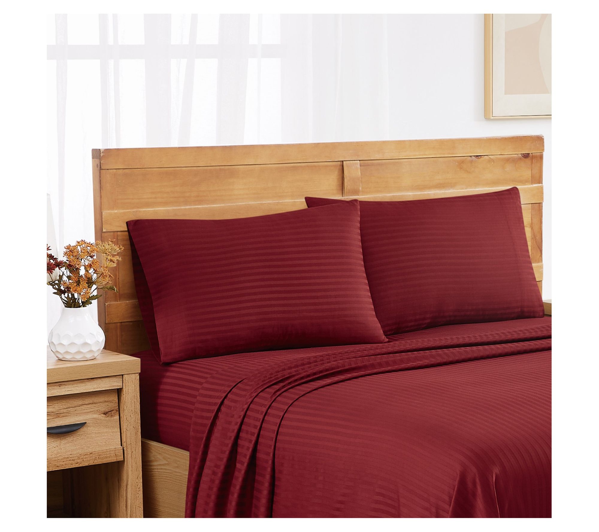 Royal Velvet Signature Dobby Stripe Standard Pillowcase Pair