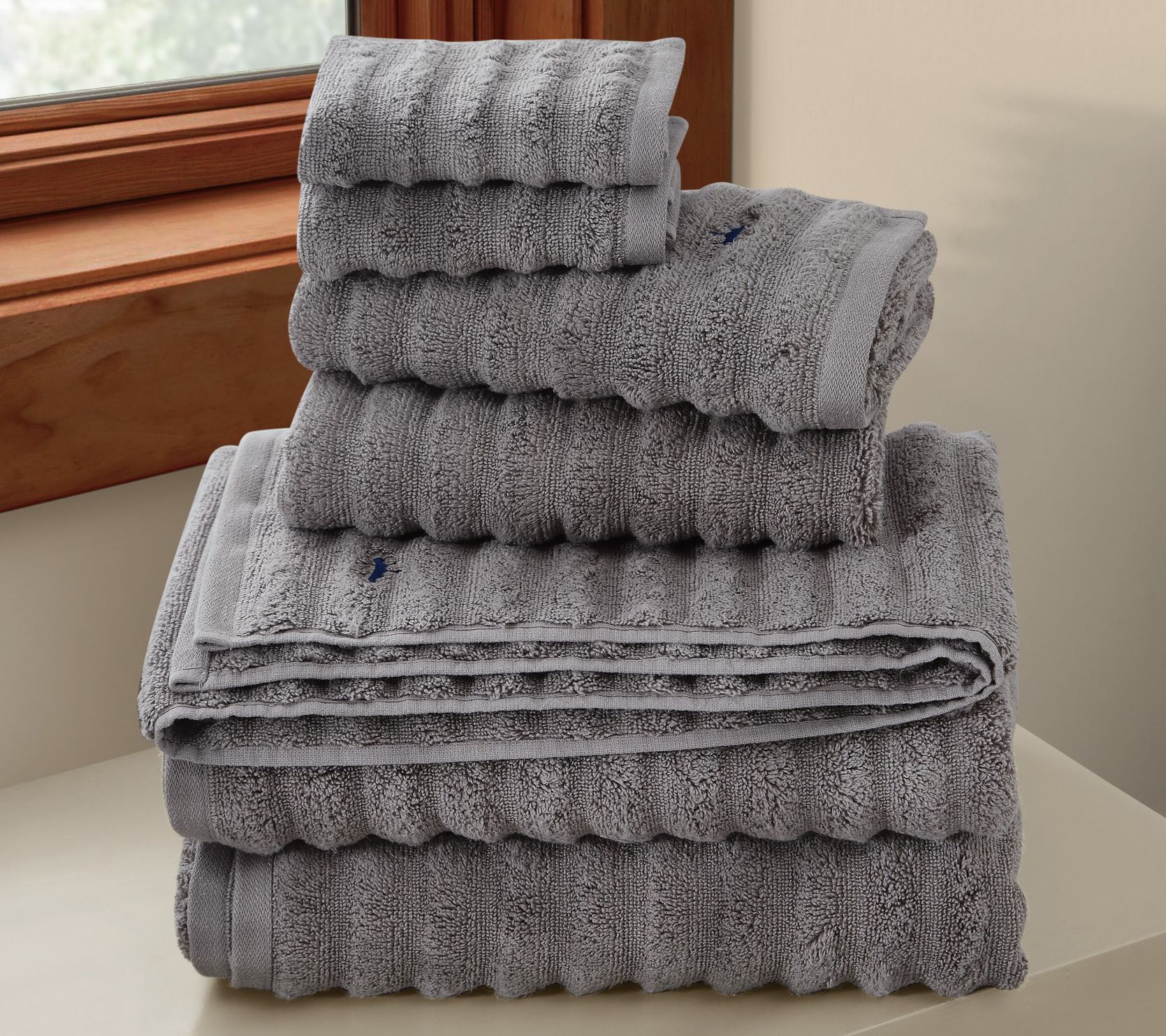 Royal Velvet Textured 6-Piece Towel Set