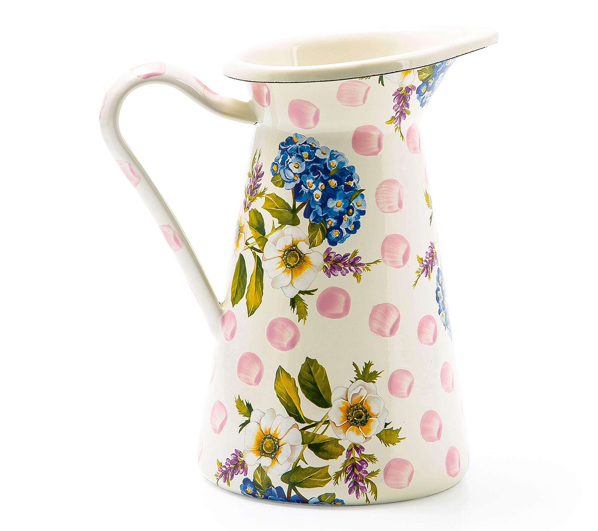 MacKenzie-Childs Wildflowers Pink Medium Practical Pitcher