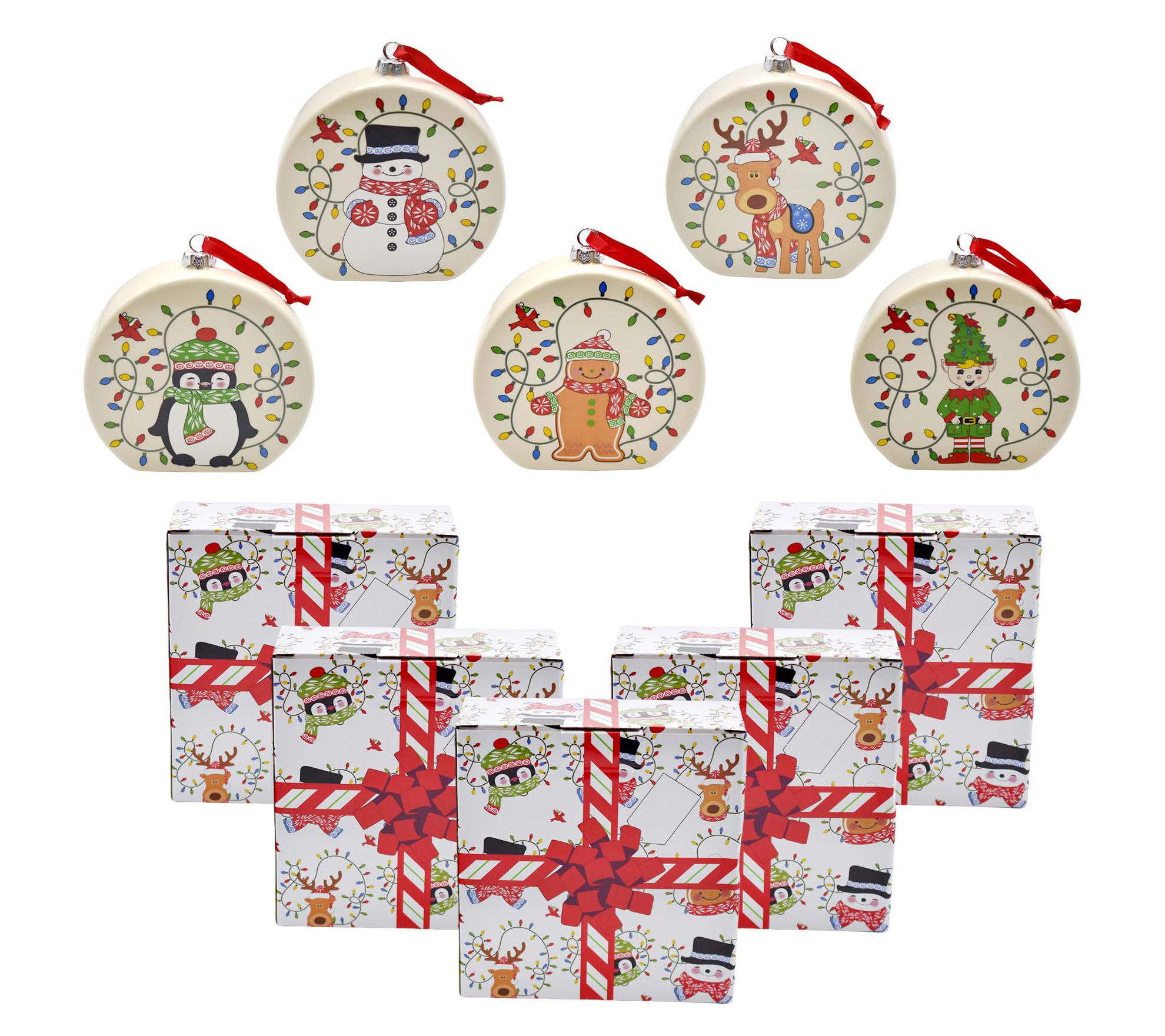 "As Is" Temp-tations Set of (5) Recipe Ornaments