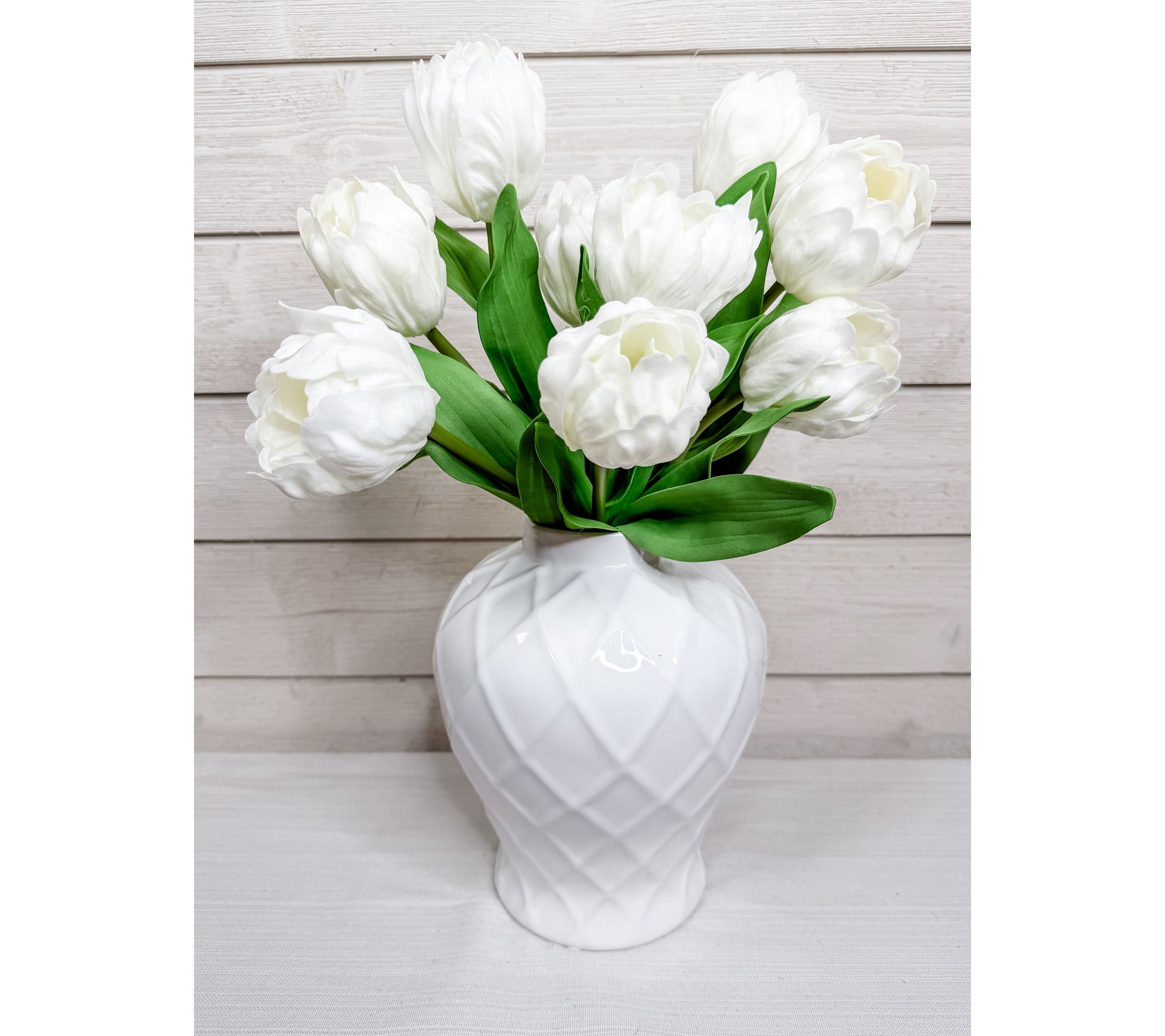 Simply Stunning S/3 Real Touch Peony Tulips by Janine Graff