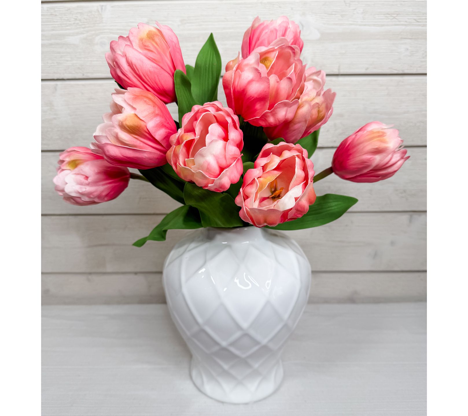 Simply Stunning S/3 Real Touch Peony Tulips by Janine Graff