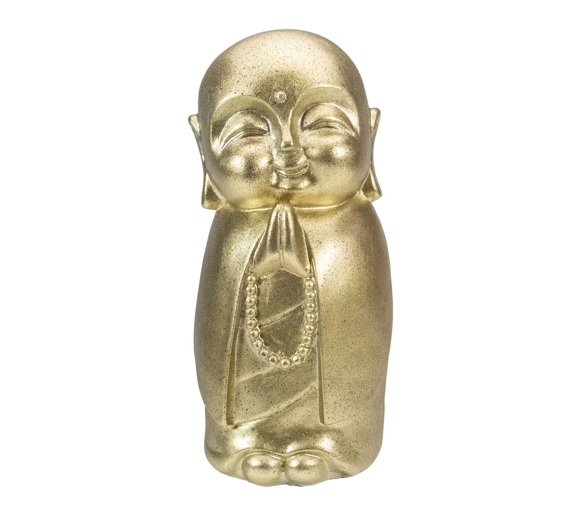 Northlight 11.5" Golden Buddhist Monk Outdoor Garden Statue