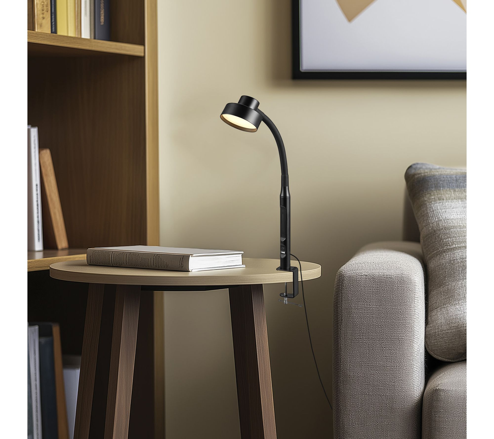 Globe Electric 15" Adjustable Gooseneck LED Desk Lamp w/ Clamp