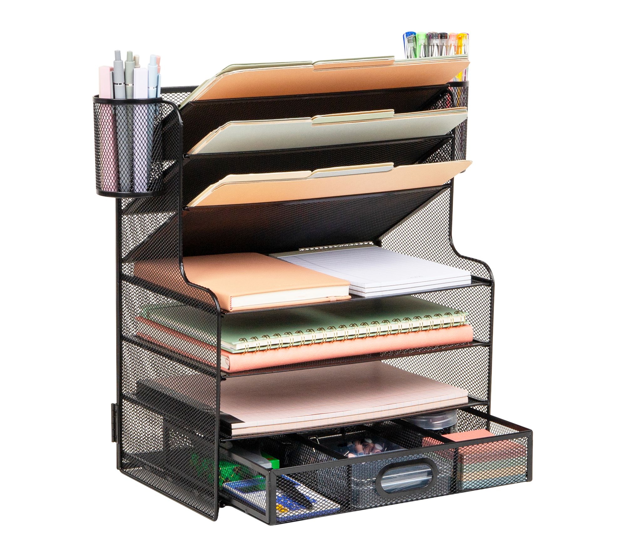 Mind Reader Mesh Desk Organizer