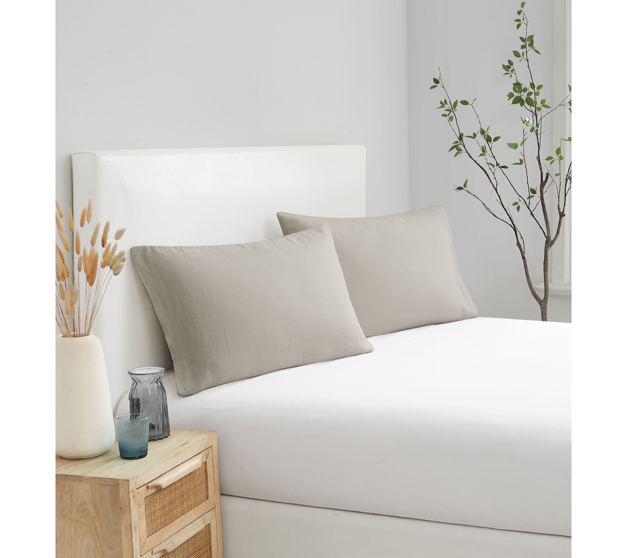 Brooklyn Loom Flax Linen King Pillowcase Pair