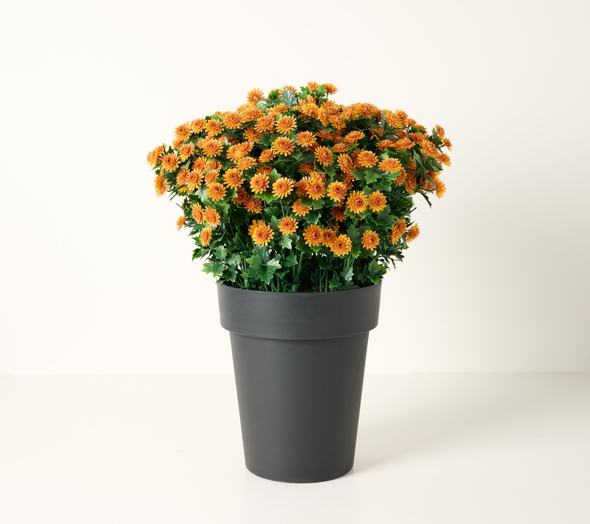 Wicker Park 24" Indoor/Outdoor Jumbo Potted Faux Mums