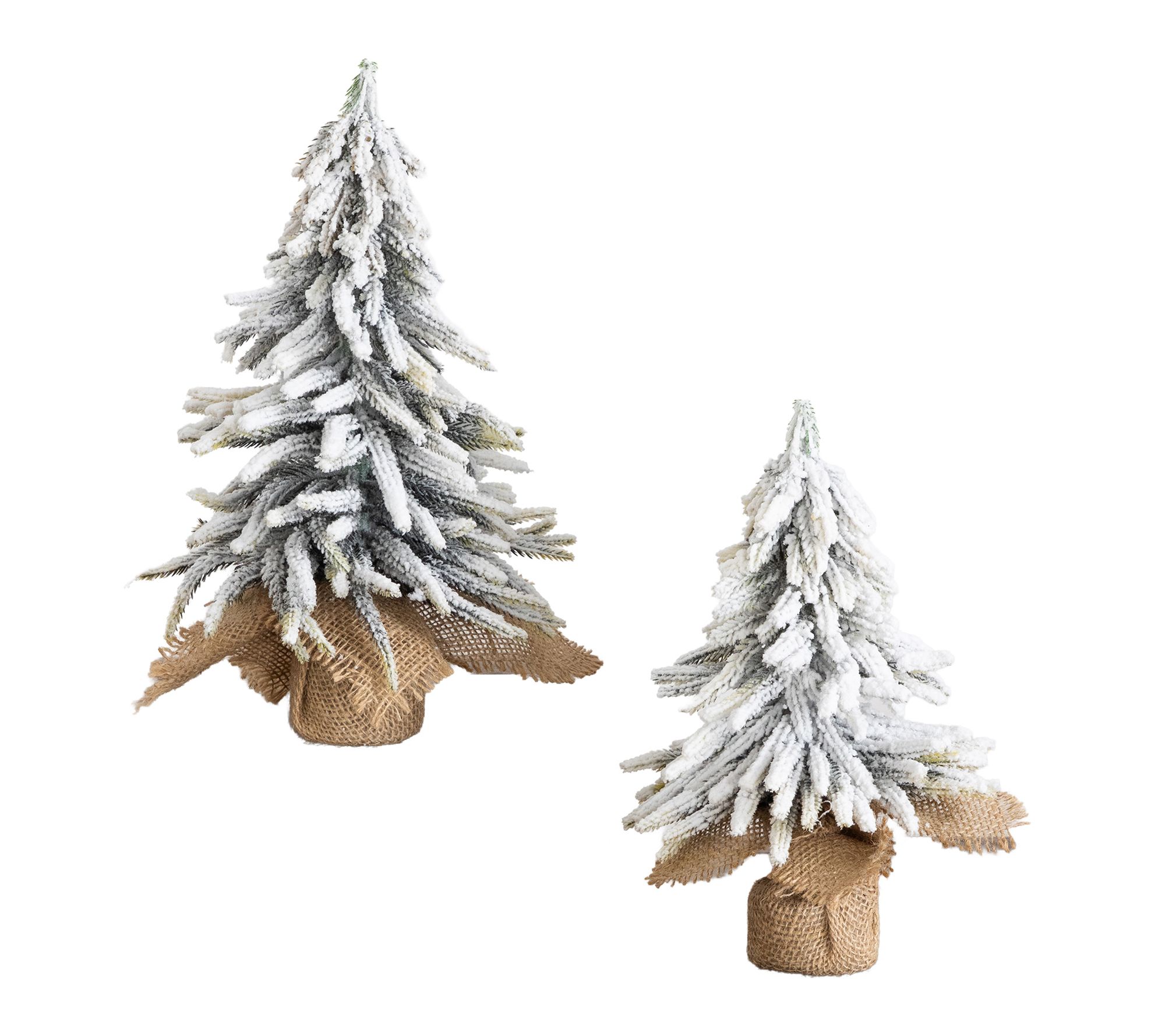 10-in and 13-in Mini  Tree - Set of 2 by Nearly Natural