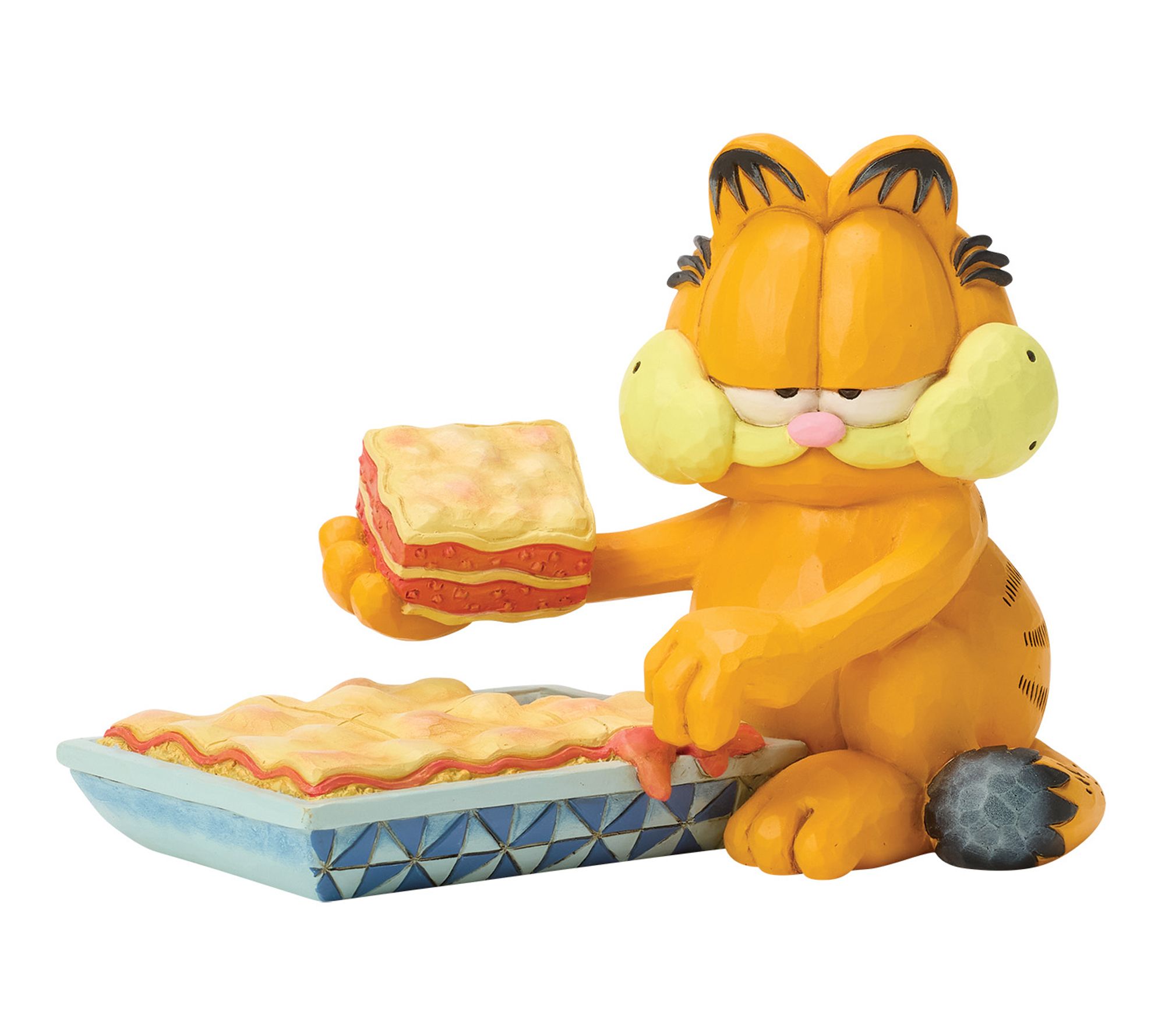 Jim Shore Garfield Garfield with Piece of Lasagna