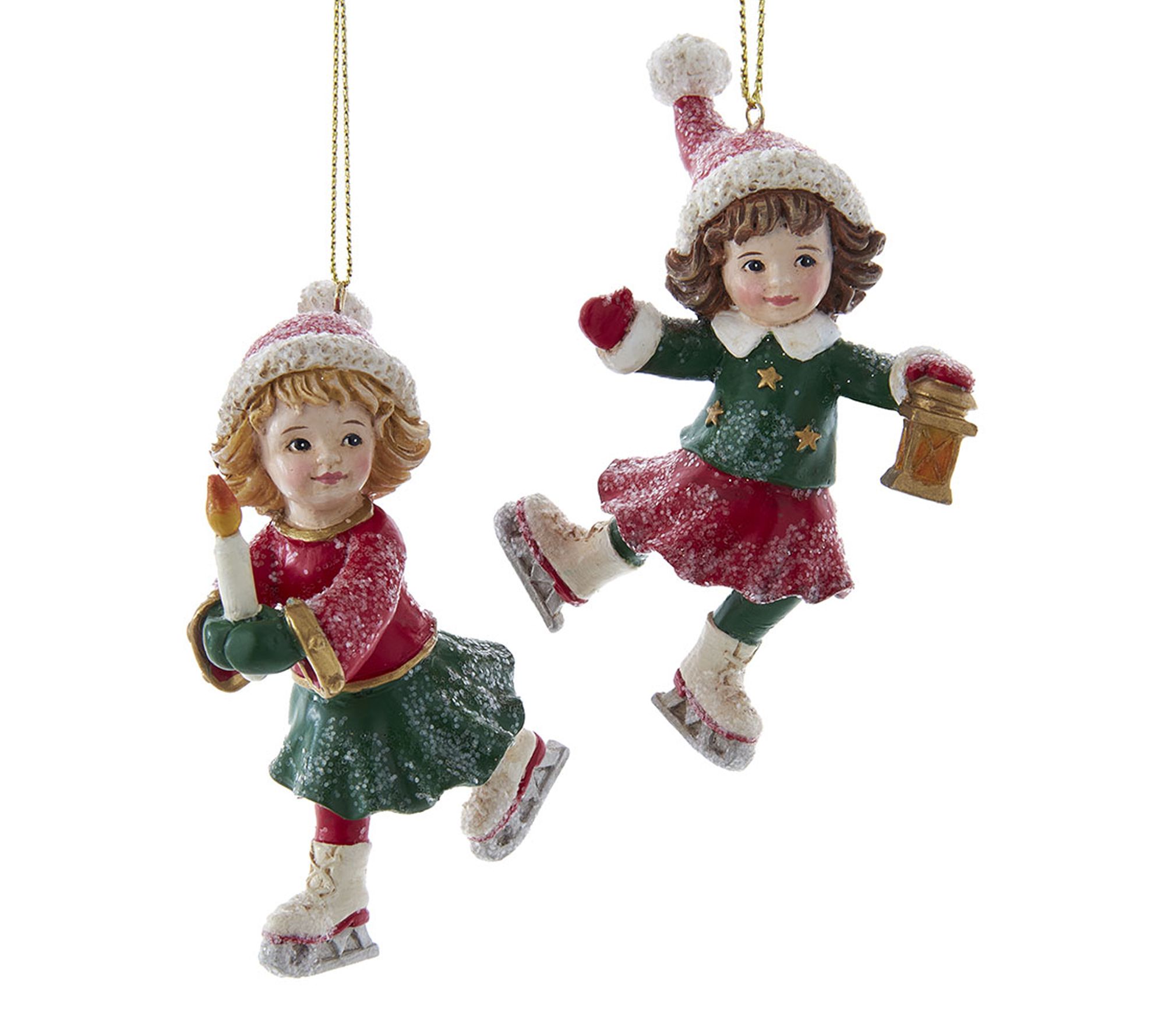 RC Home Decor-Ice Skating Girls Christmas Ornaments