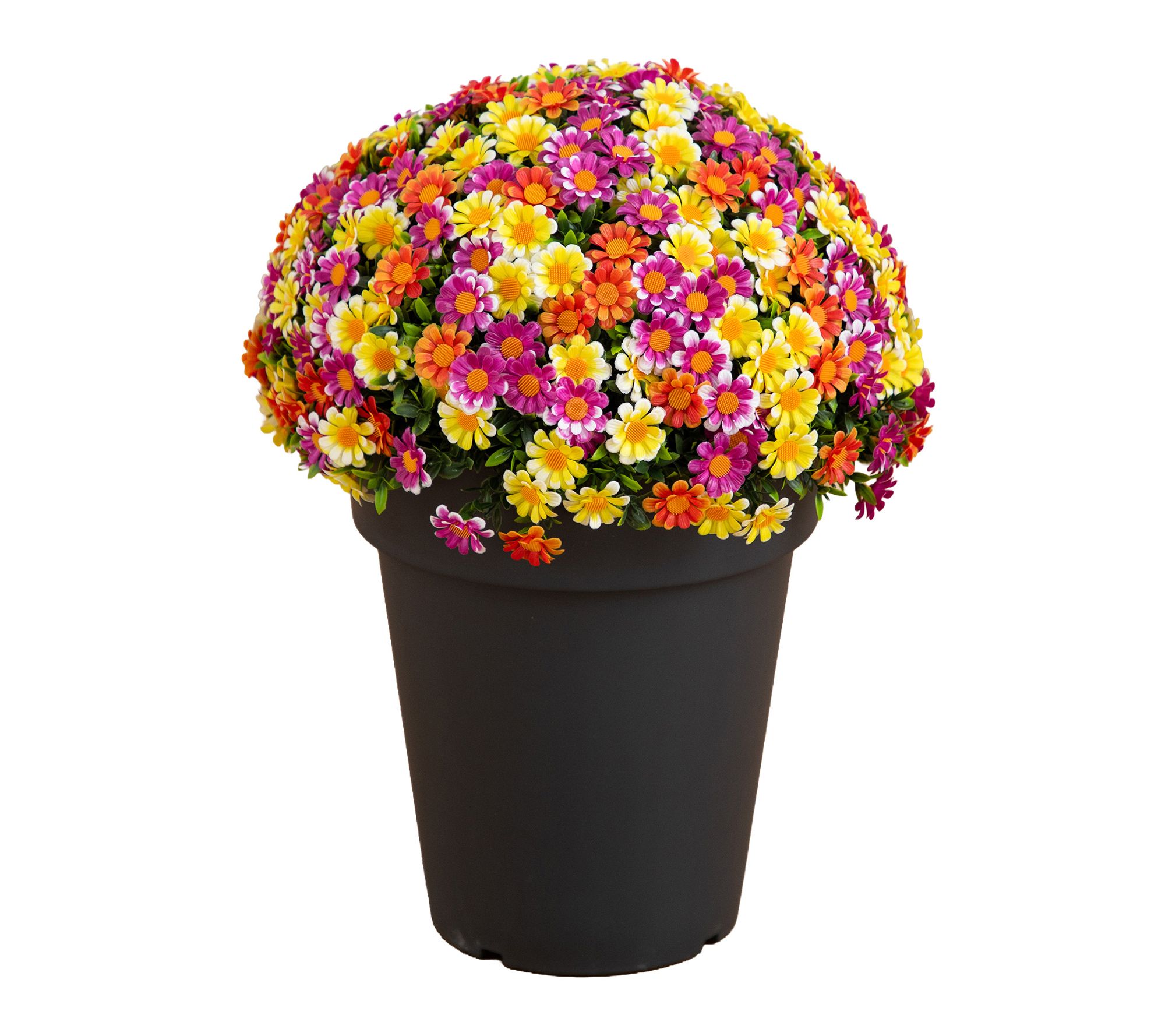 18-in UV Artificial Daisy  in Planter by Nearly Natural