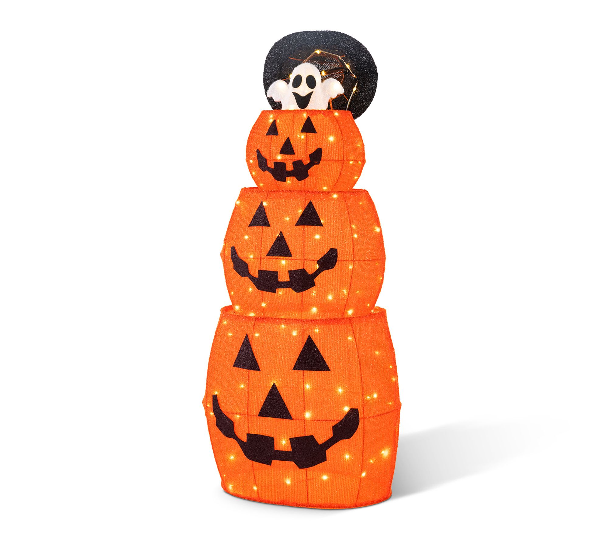 Glitzhome 48"H Lighted Halloween 3D Extendable Outdoor Decor