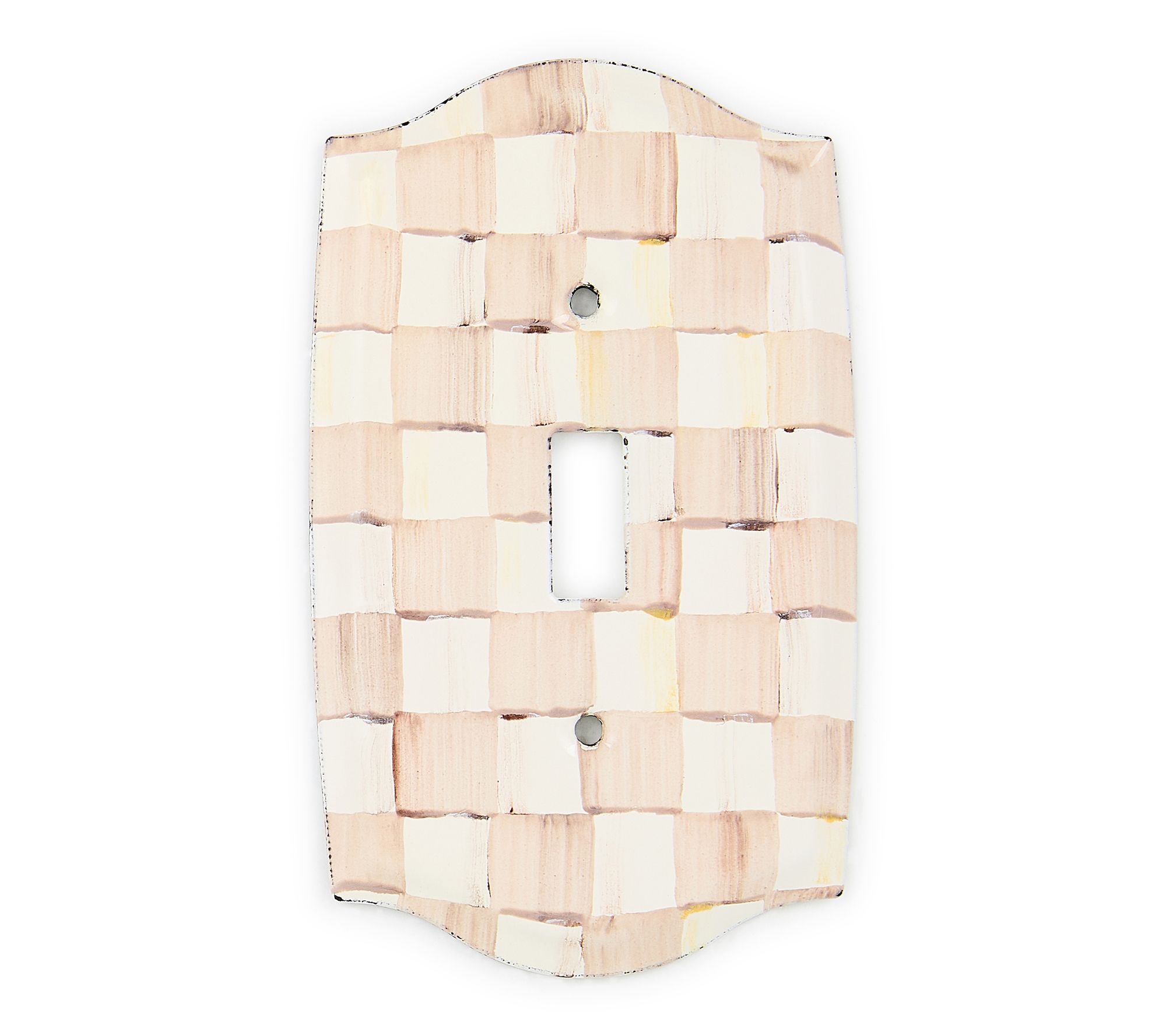 MacKenzie -Childs Check Single Toggle Switch Plate