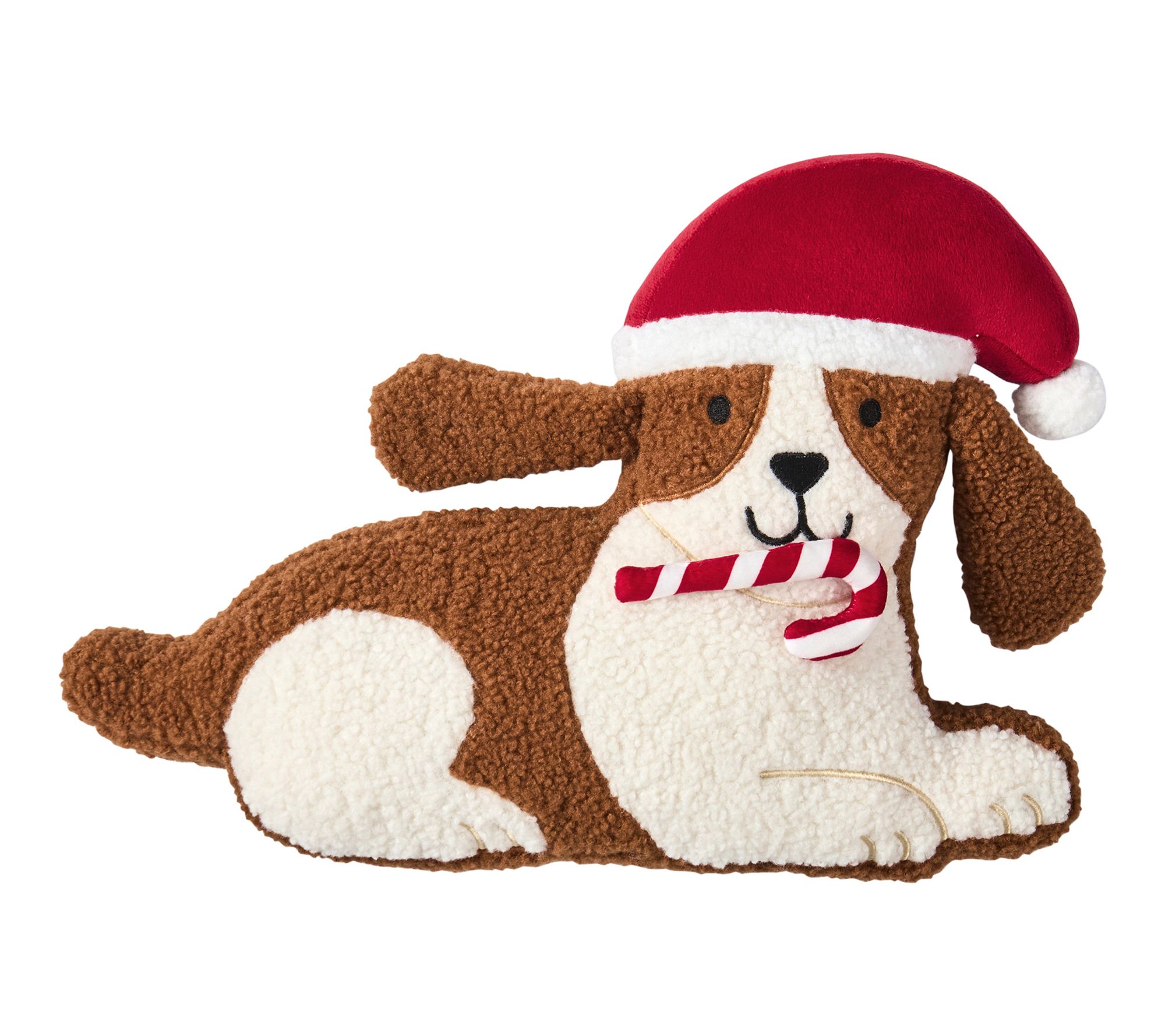 Hallmark Holiday Dog Shaped Decorative Pillow, 16" x