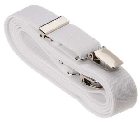 straps as seen on QVC!  fastener Elite Sheets Suspenders Brand gripper 