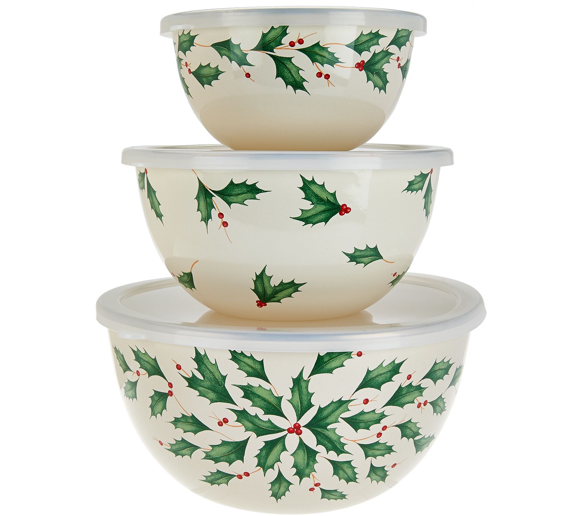 Lenox 3pc Holiday Mixing Bowl Set