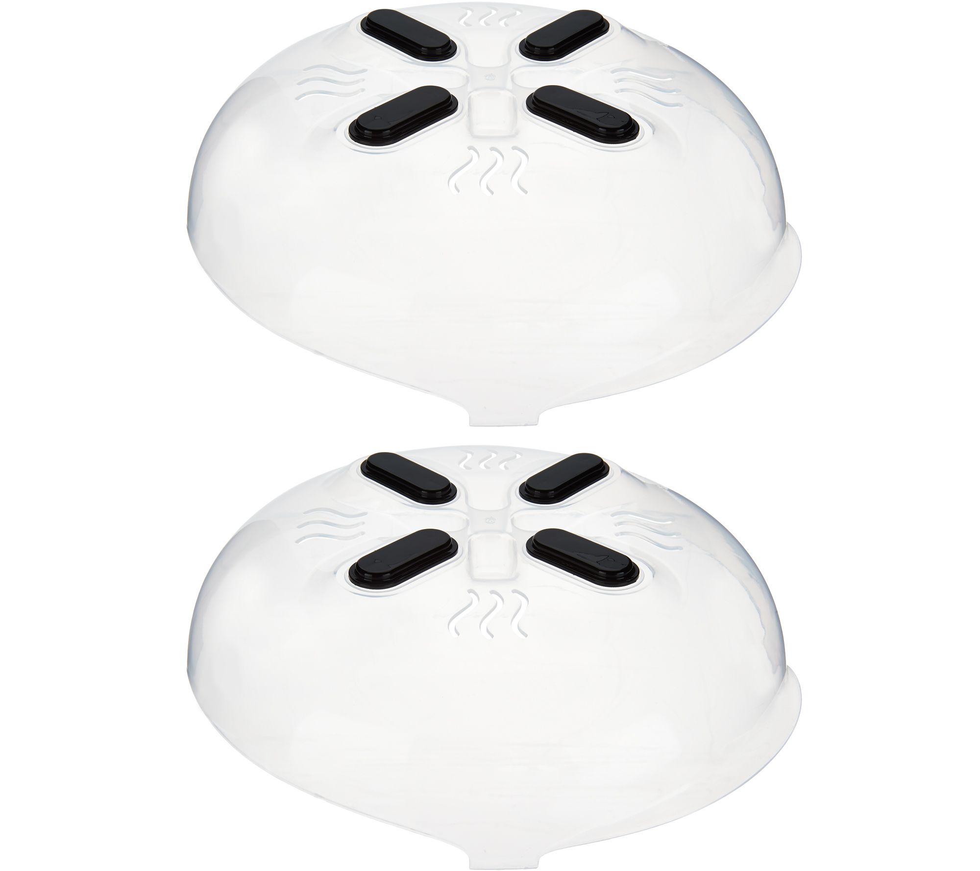 "As Is" Set of 2 Hover Cover Microwave Splatter Guards