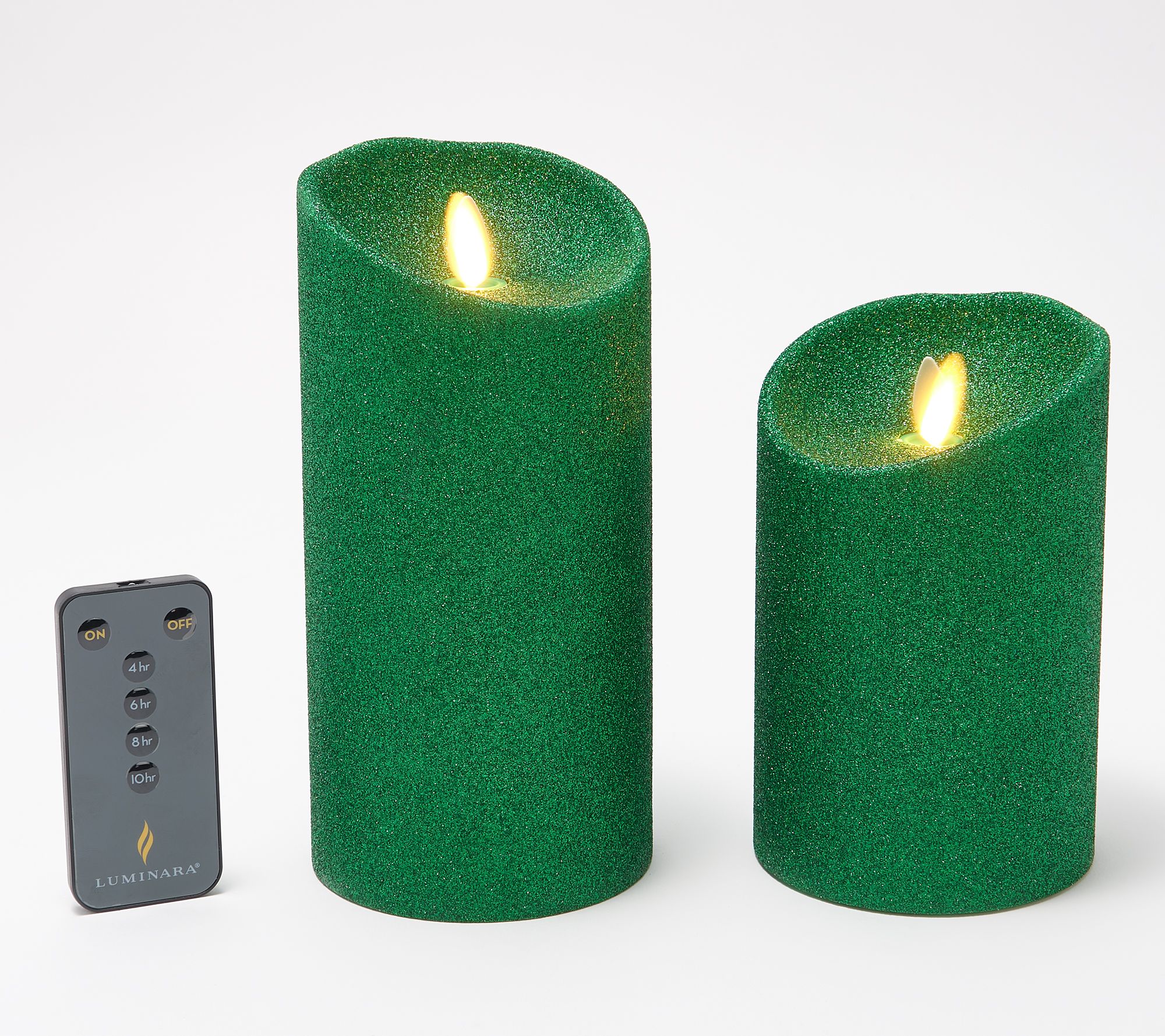 free remote Set of 2 Vanilla Scent Luminara Fireless Candles free shipping 
