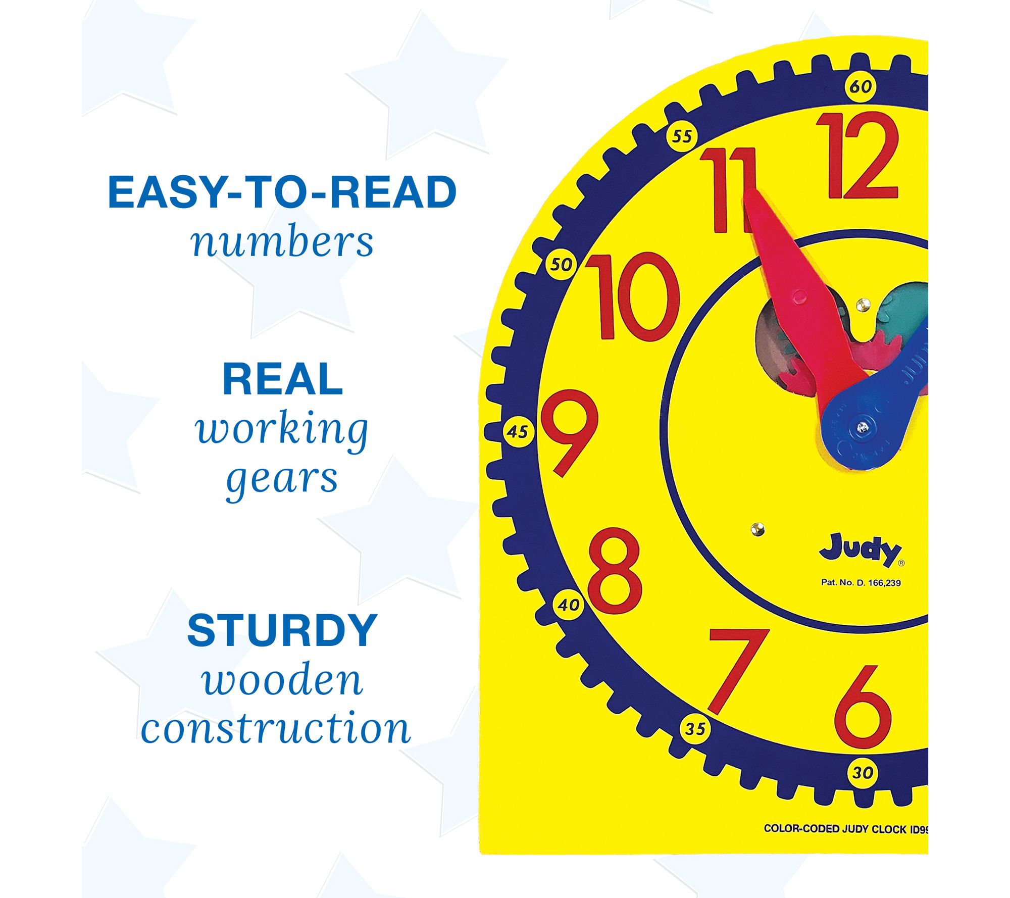 Judy Color Coded Practice Clock - QVC.com