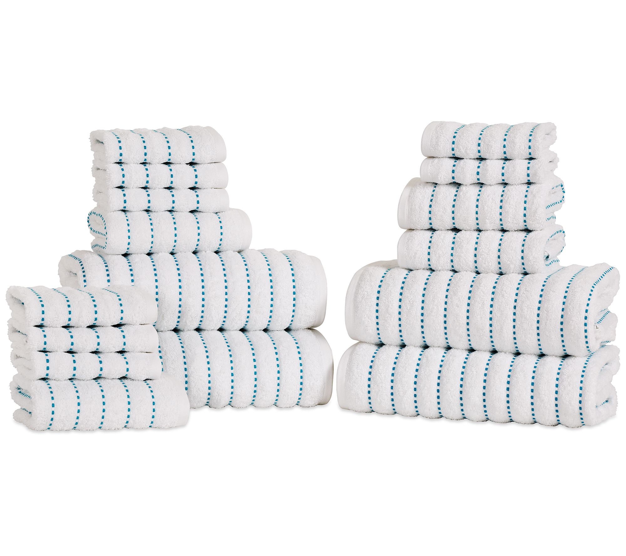 Superior Wave Organic Cotton QuickDrying 16Piece Towel Set