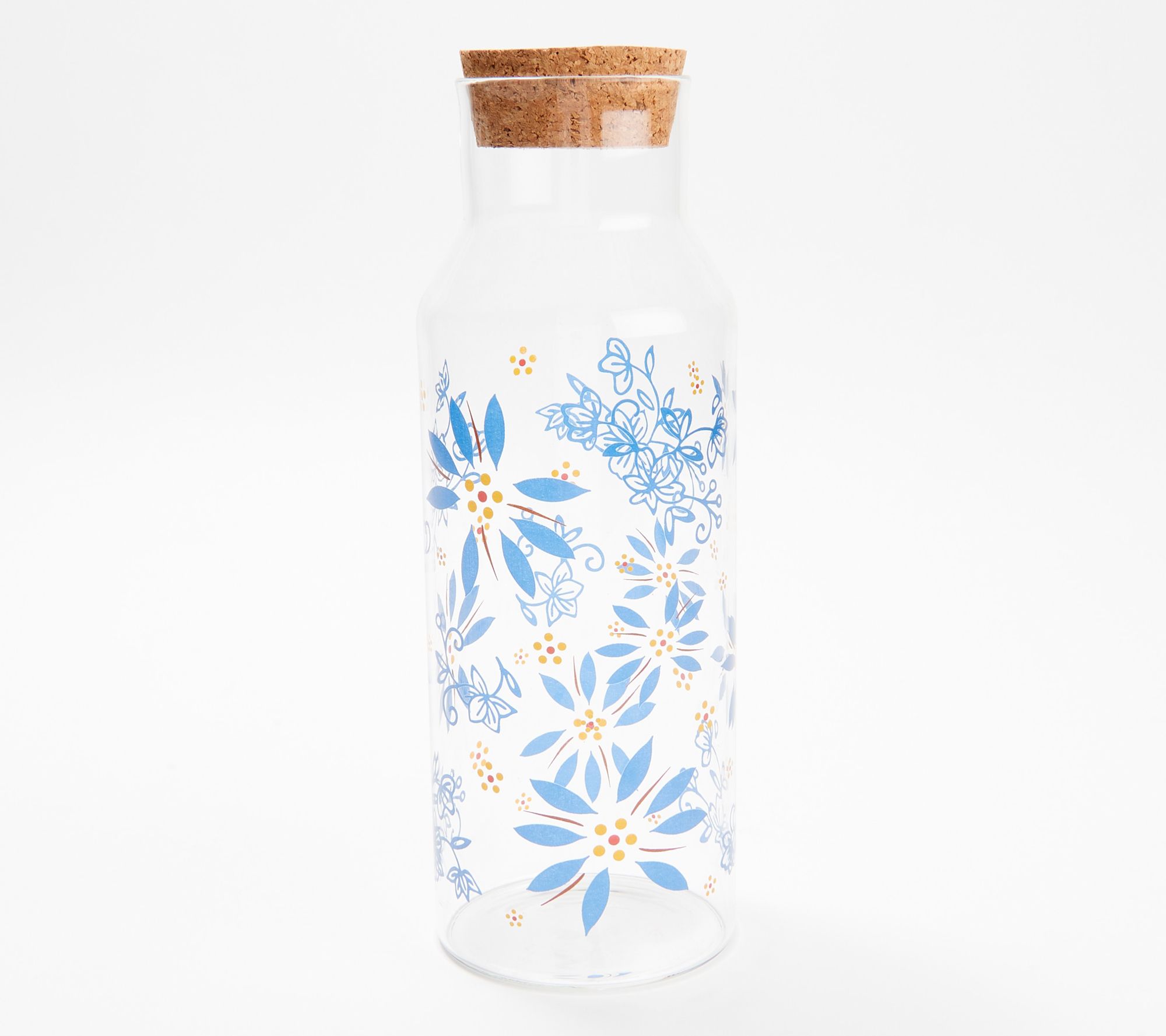 Temp-tations Glass Carafe with Cork Lid