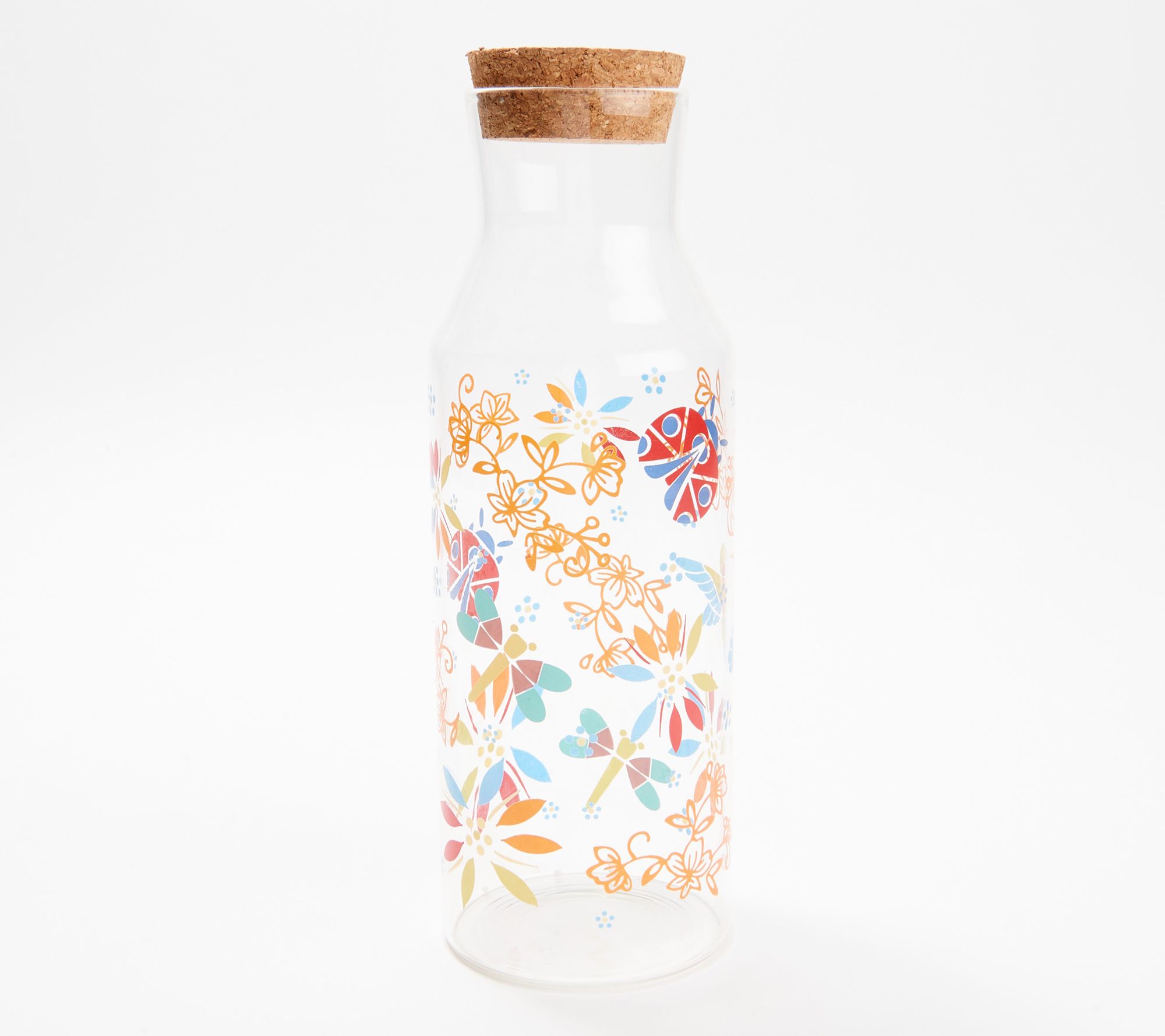 Temp-tations Glass Carafe with Cork Lid