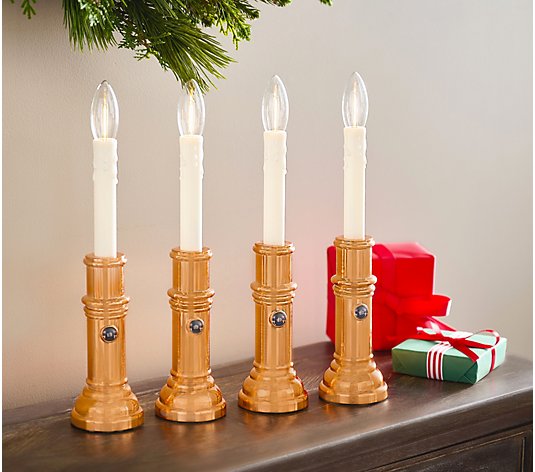 Bethlehem Lights (4) Premium Slim Cordless Window Candles