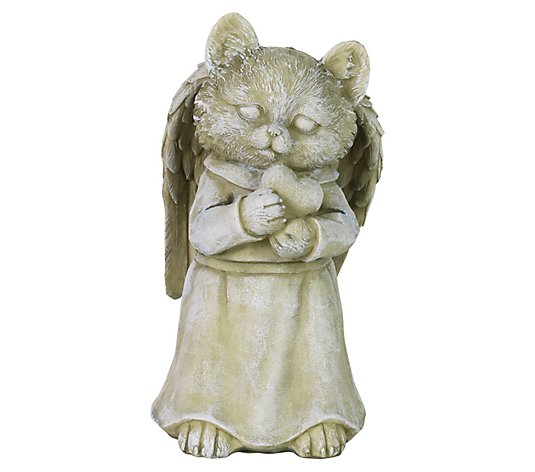 Exhart Cat Angel Garden Statue