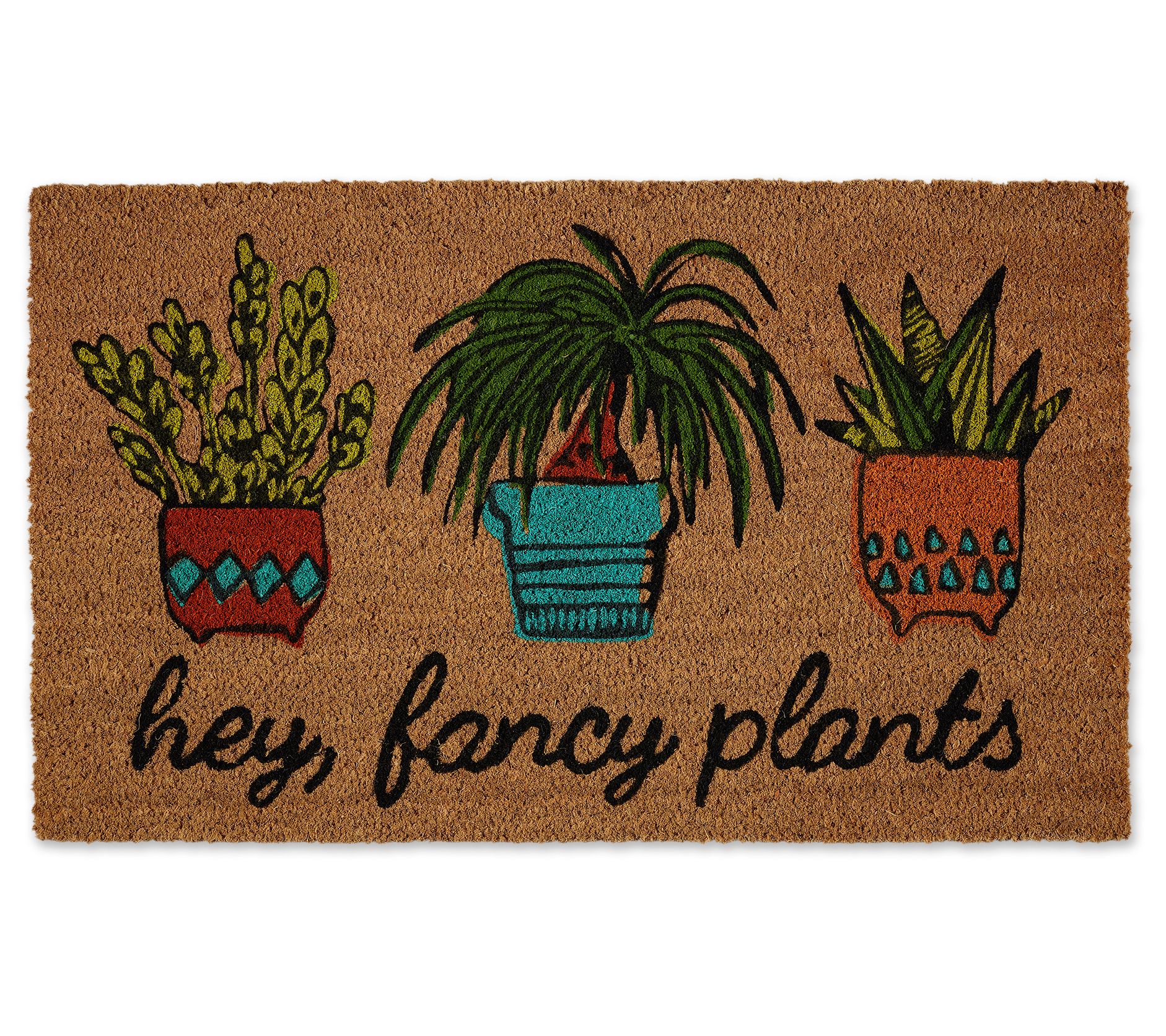 Design Imports Hey There Fancy Plants 18" x 30" Doormat