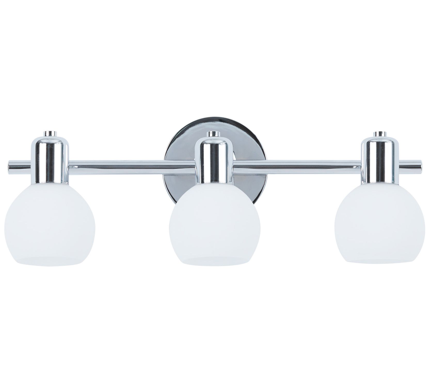 Teamson 3 Bathroom Vanity Light Frosted Glass Globe Shade