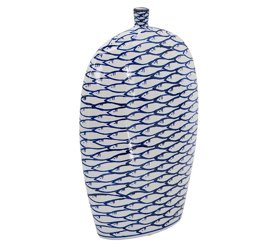 Barbara King 19.5" Oceanic Painted Vase