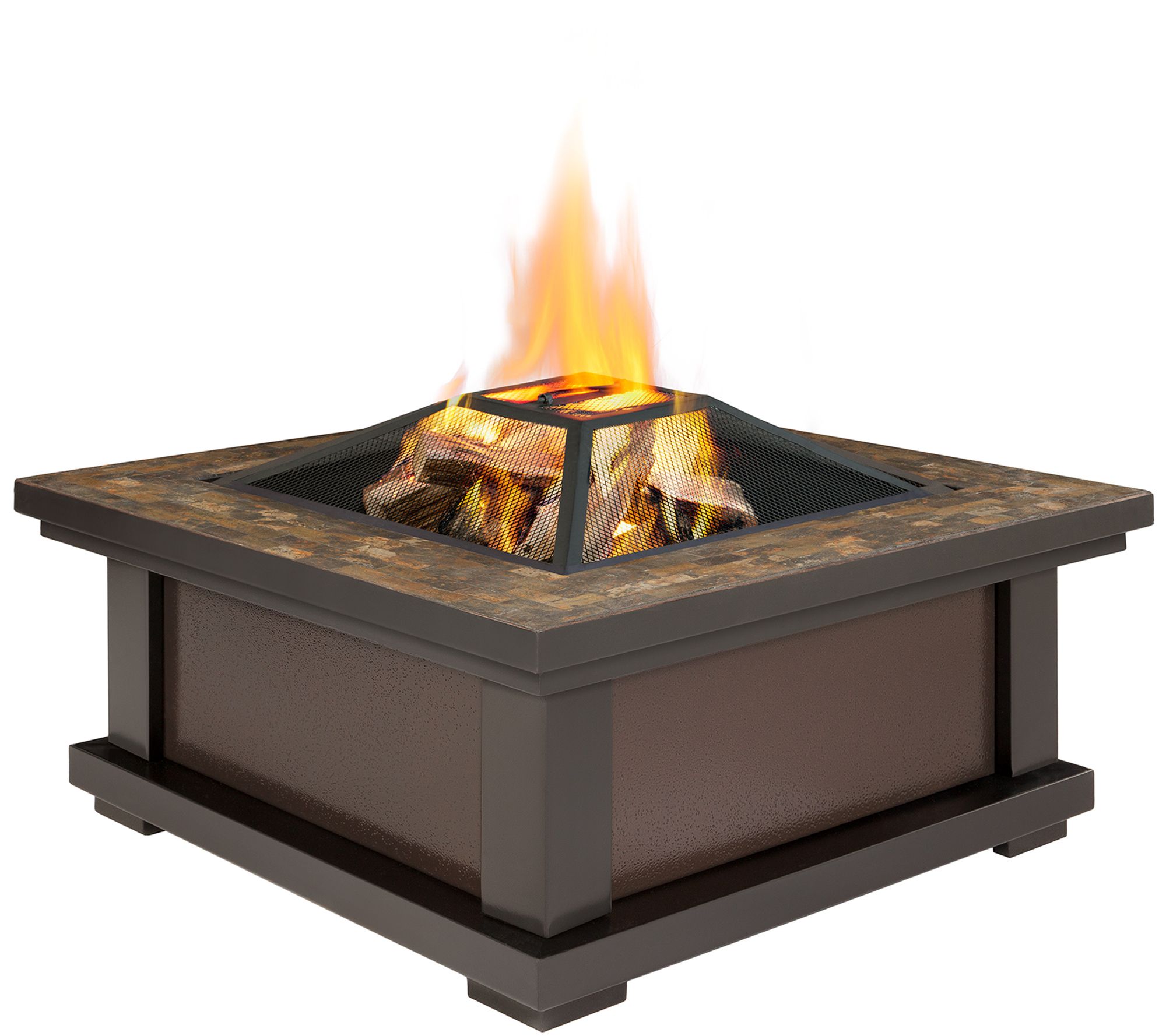 Real Flame Alderwood Wood Burning Fire Pit Qvc Com