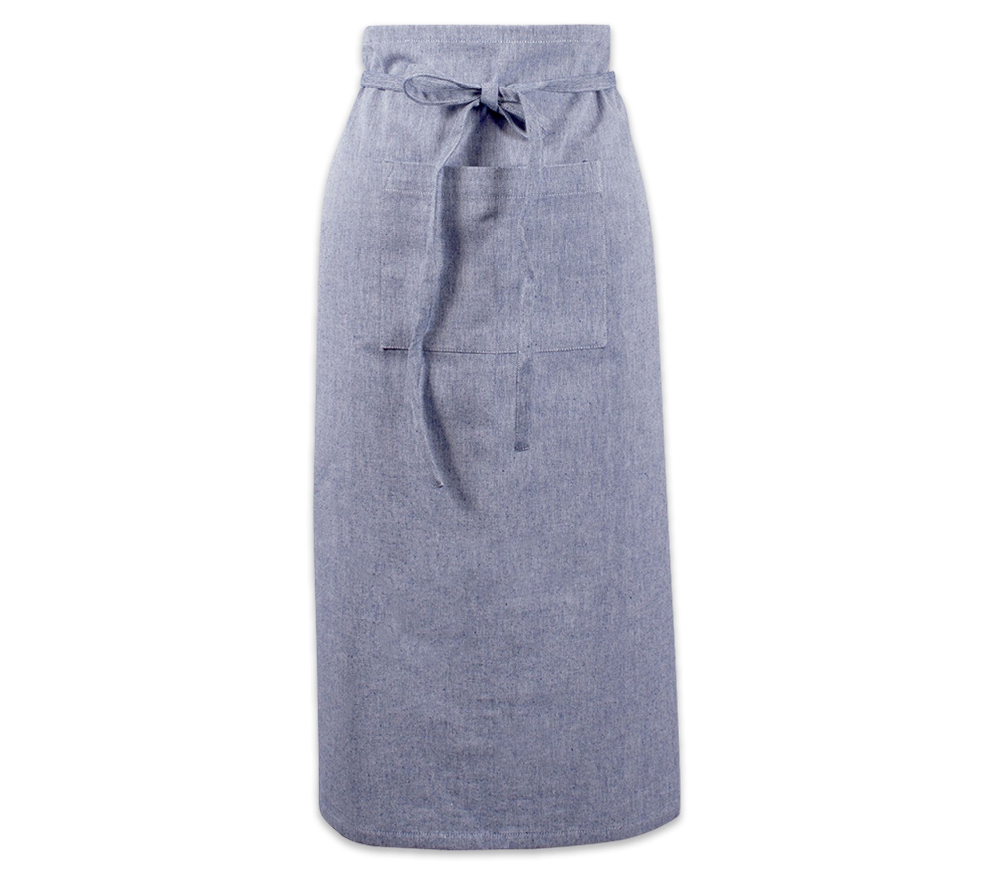 Design Imports Chambray Half-Waist Bistro Apron