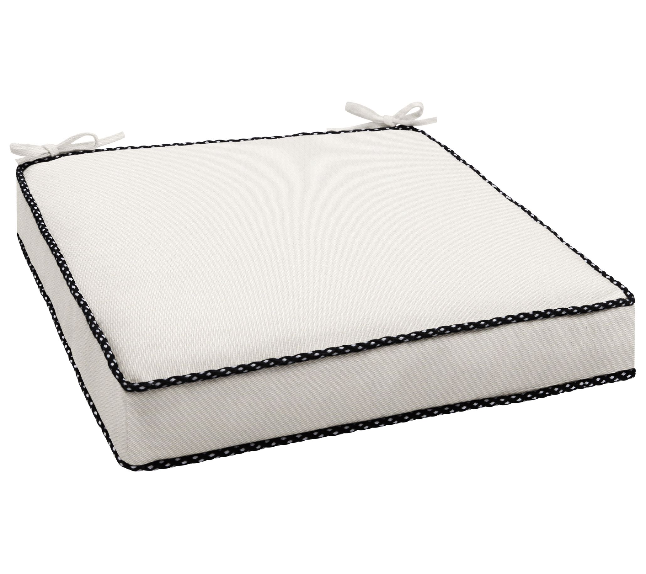 Sunbrella Indoor/Outdoor 19" Chair Cushion, Braided Cord