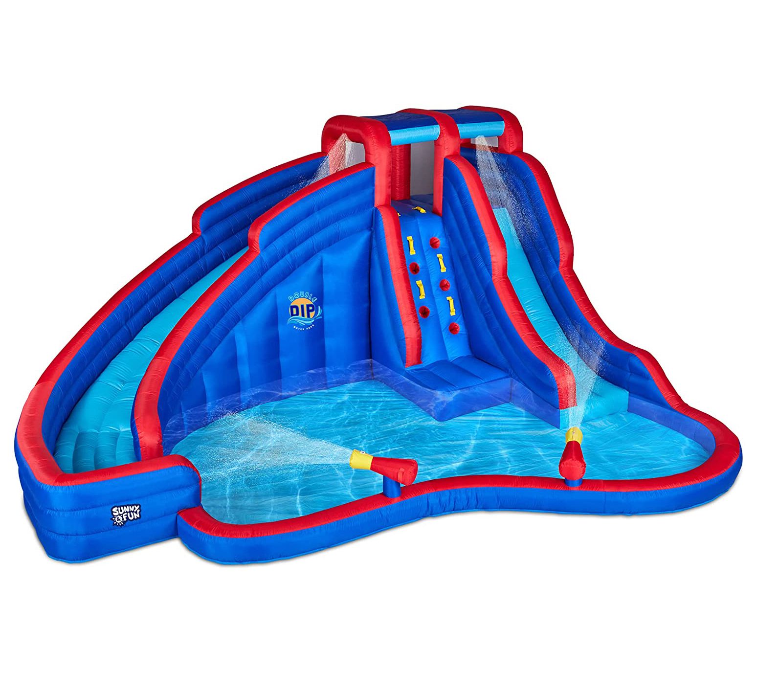 Sunny & Fun Double Dip Inflatable Water Slide Park