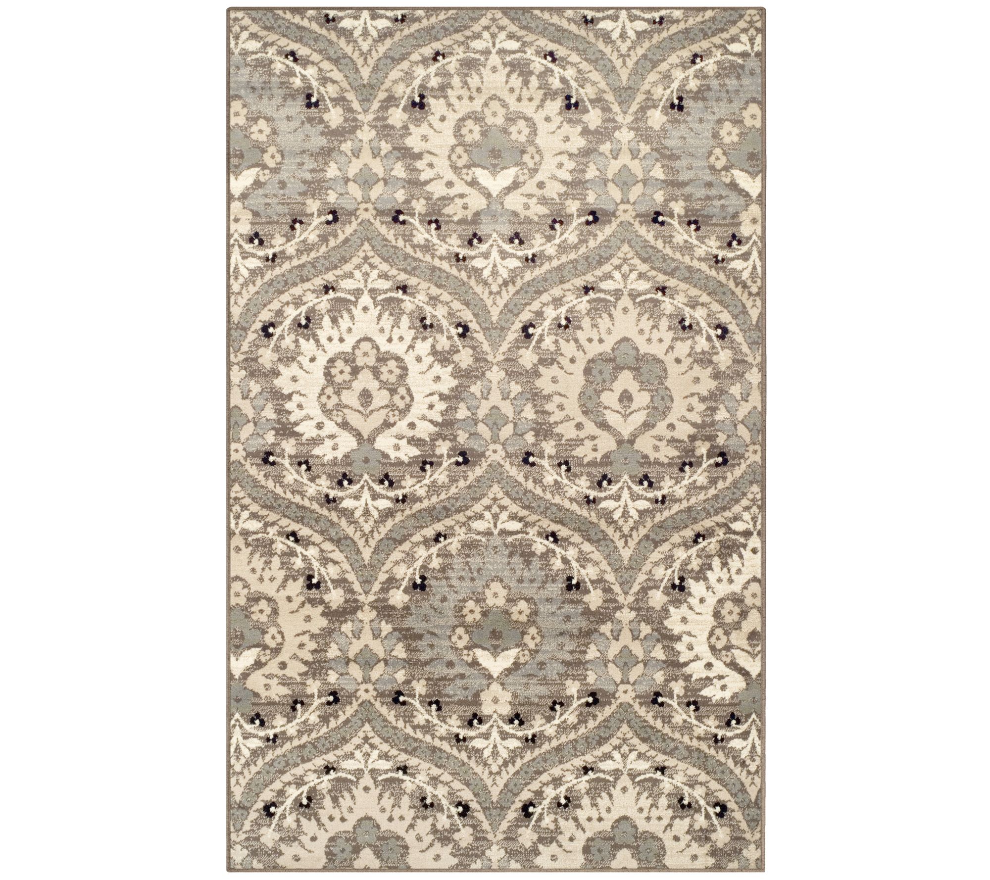 Superior Rustic Floral Damask Contemporary 6x9 Area Rug