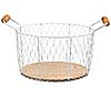 6.25" Chicken Wire Basket w/Handles by Puleo International