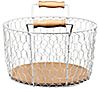 6.25" Chicken Wire Basket w/Handles by Puleo International, 1 of 2