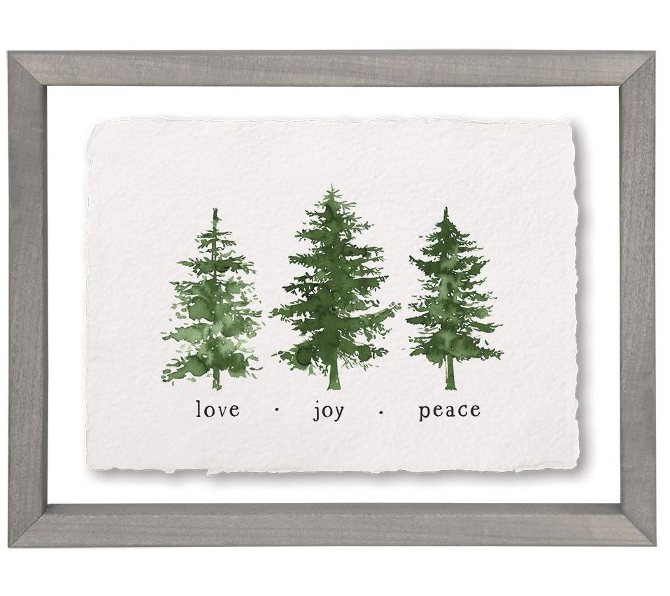 Sincere Surroundings 14" Love Joy Trees Floatin g Frame Art