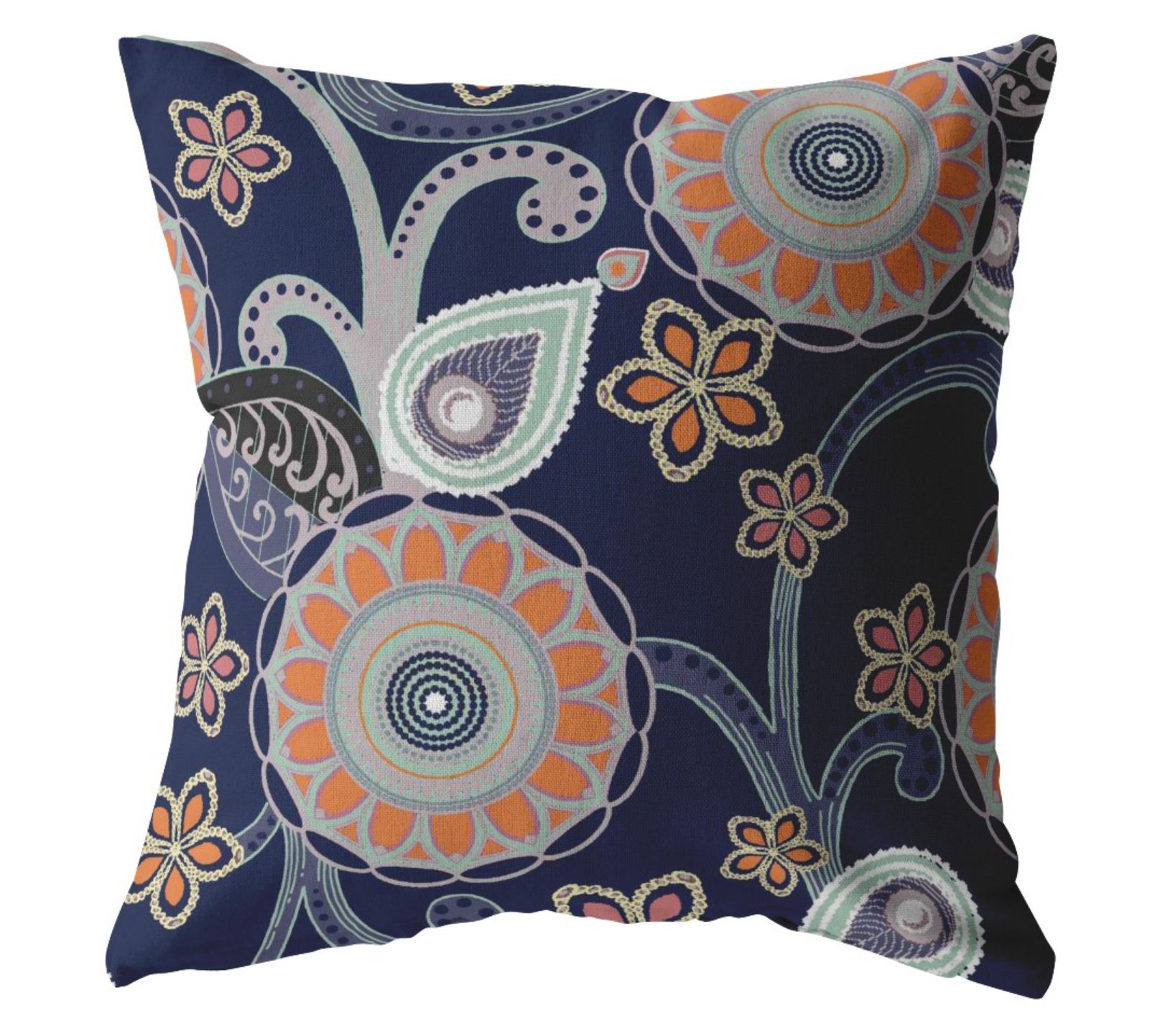 HomeRoots 18" Suede Zippered Throw Pillow