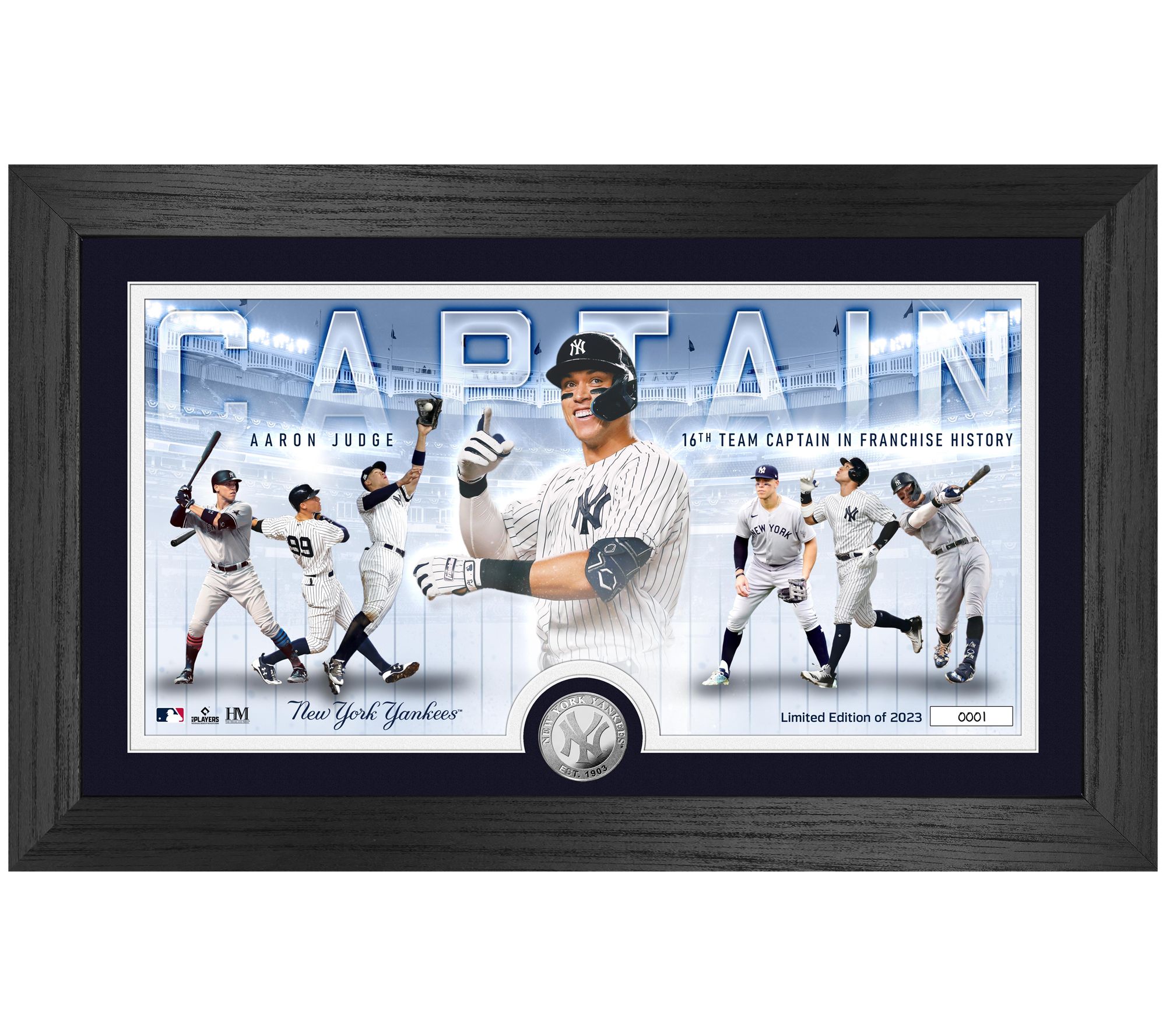 Aaron Judge New York Yankees Highland Mint American League Home Run Record  13'' x 16'' Legends Photo Mint